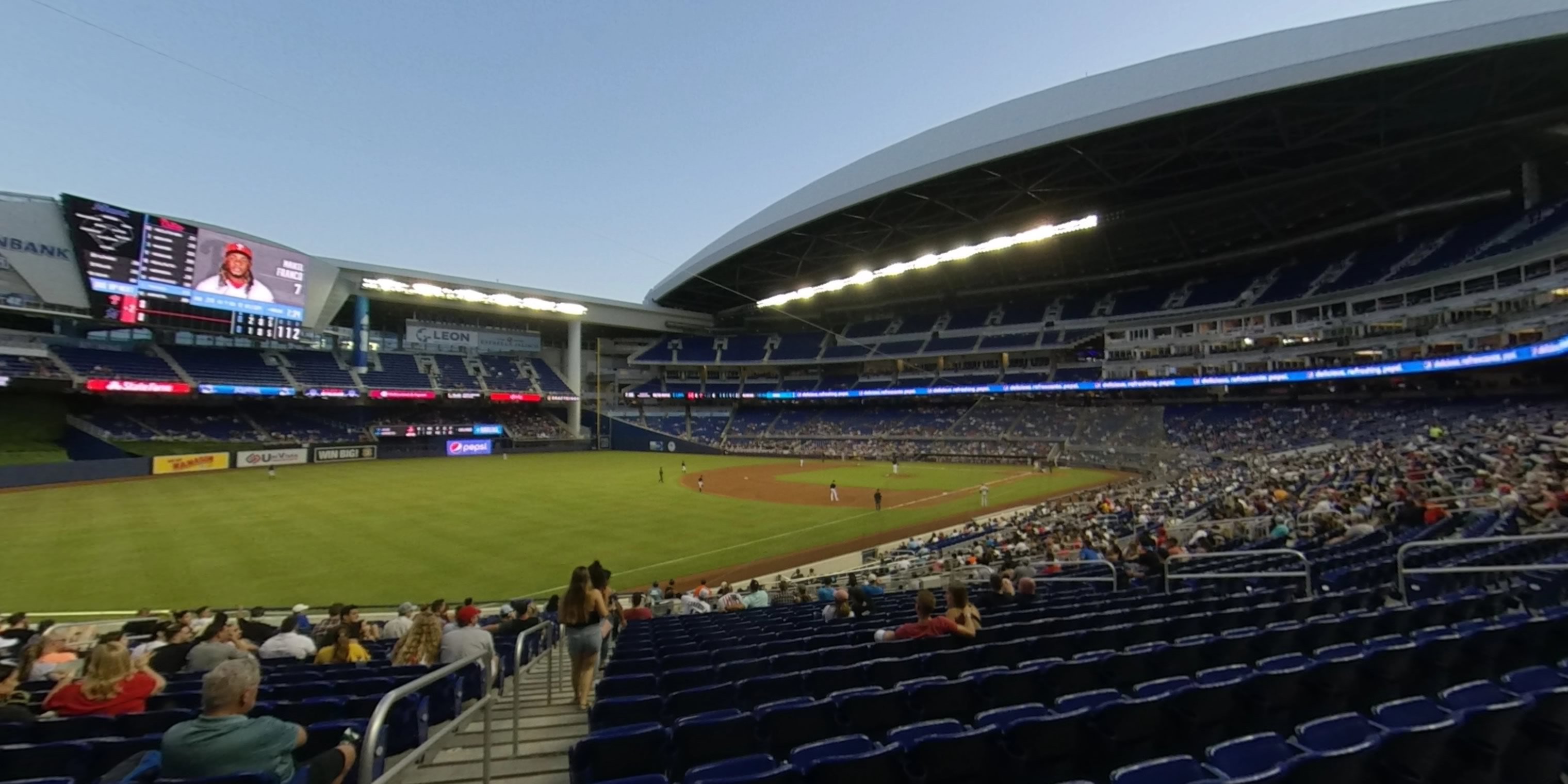 section 26 panoramic seat view  for baseball - loandepot park