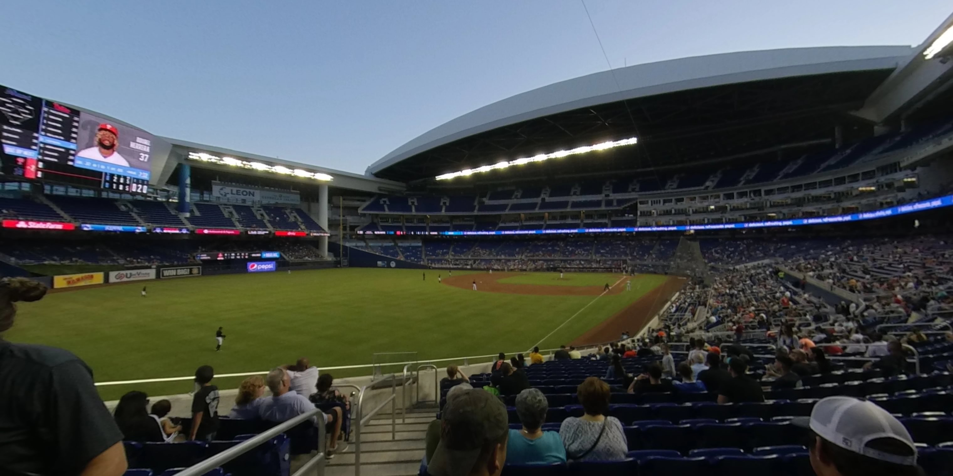 section 28 panoramic seat view  for baseball - loandepot park