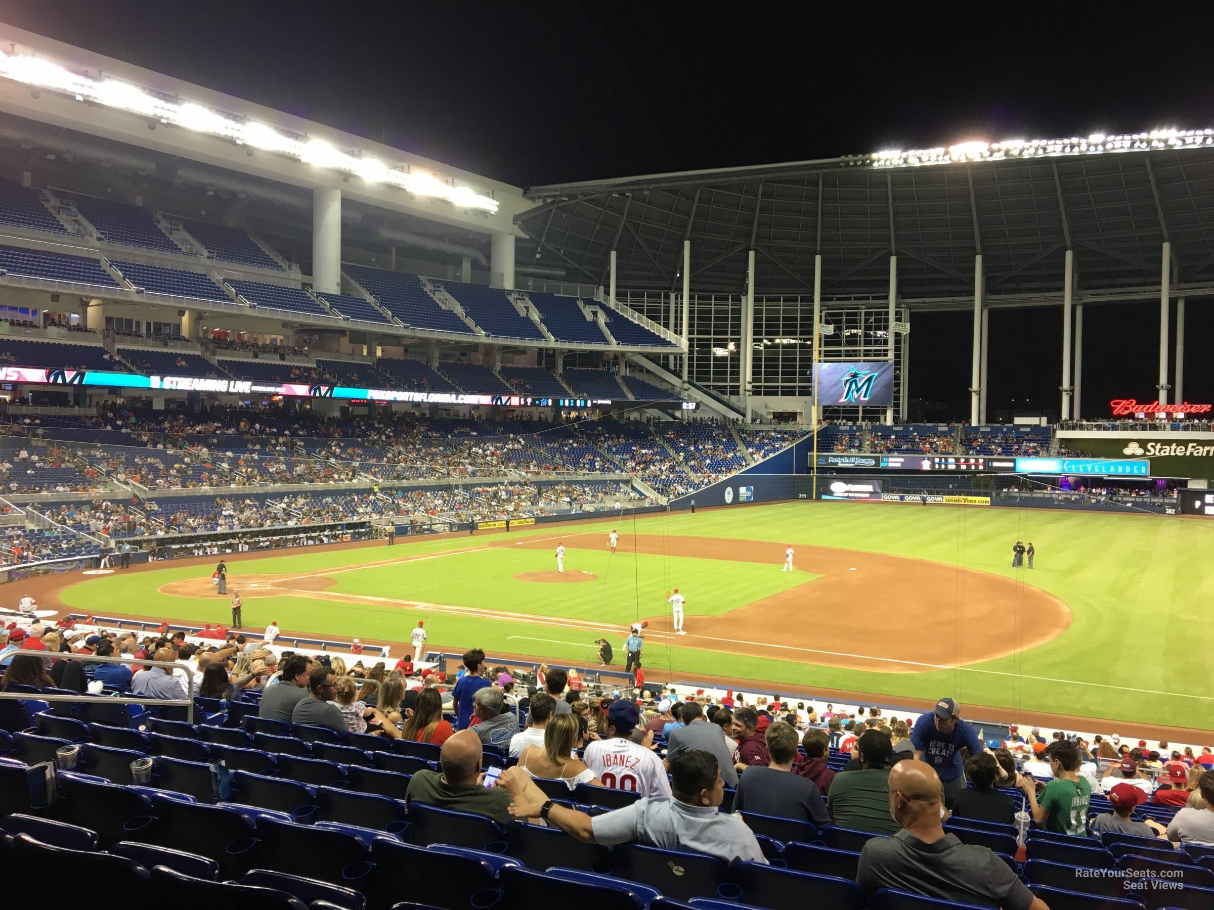 section 7, row 15 seat view  for baseball - loandepot park