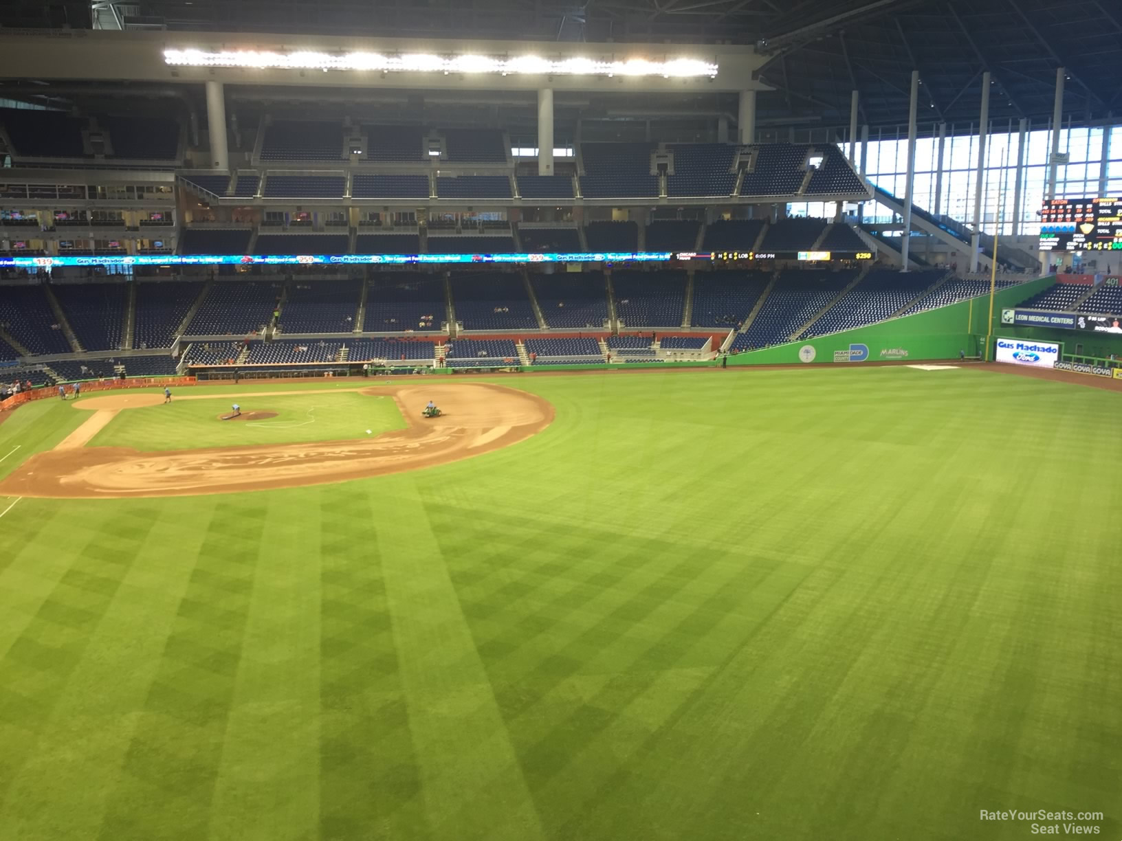 section 135, row 4 seat view  for baseball - loandepot park