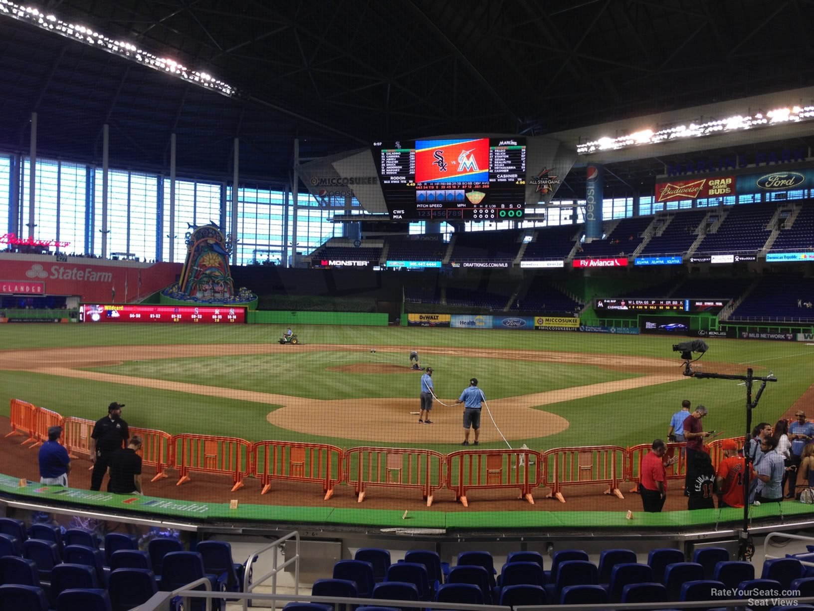 section 15, row a seat view  for baseball - loandepot park