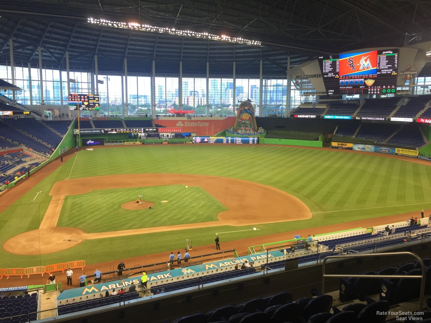 section 211, row 7 seat view  for baseball - loandepot park