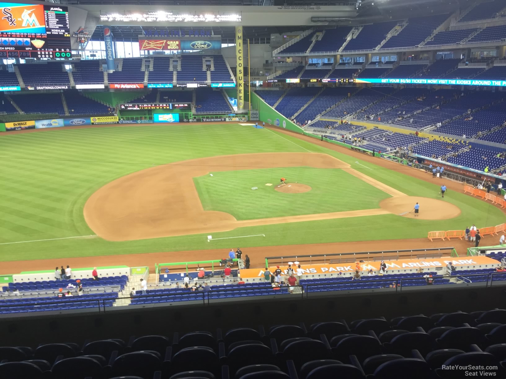 section 221, row 7 seat view  for baseball - loandepot park