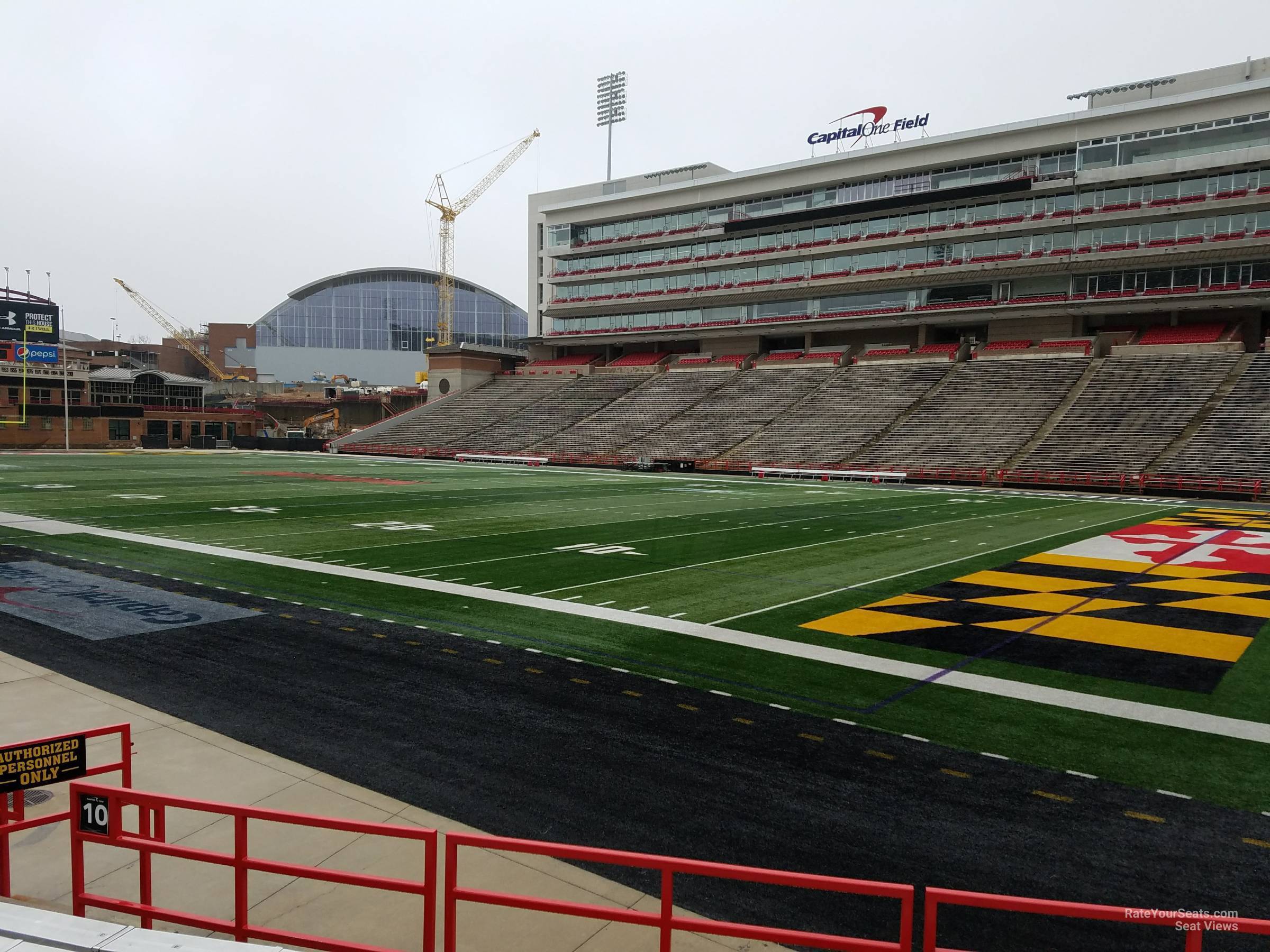 section 10, row g seat view  - secu stadium