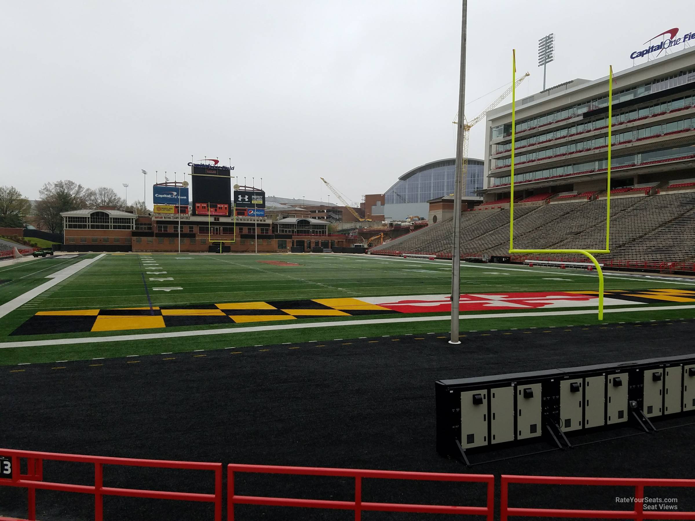 section 13, row g seat view  - maryland stadium