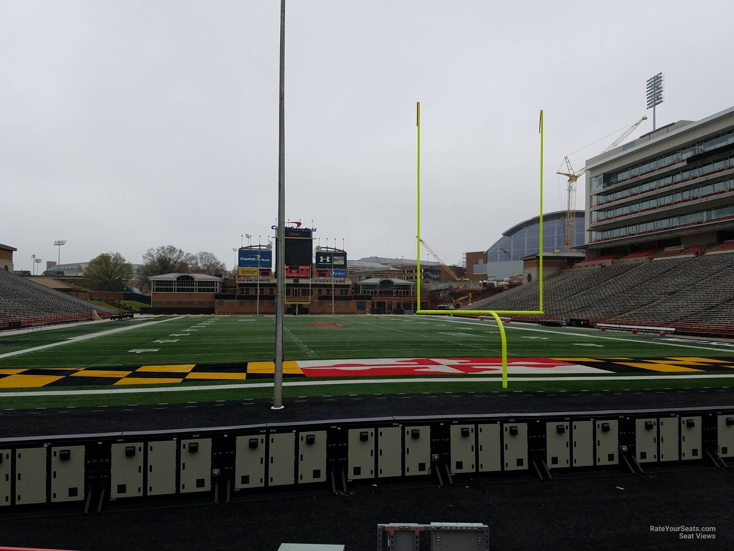 section 14, row g seat view  - secu stadium