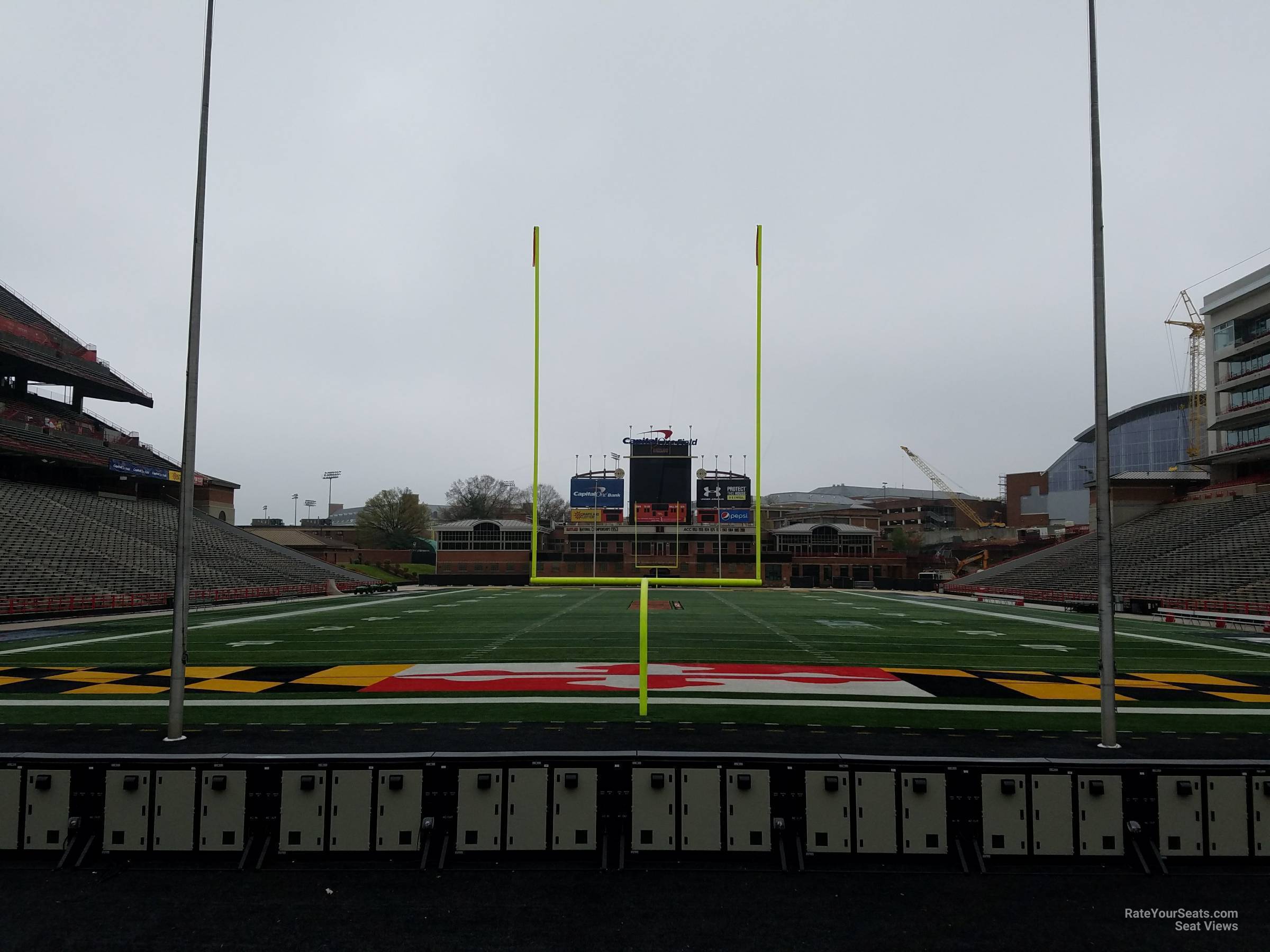 section 15, row g seat view  - maryland stadium
