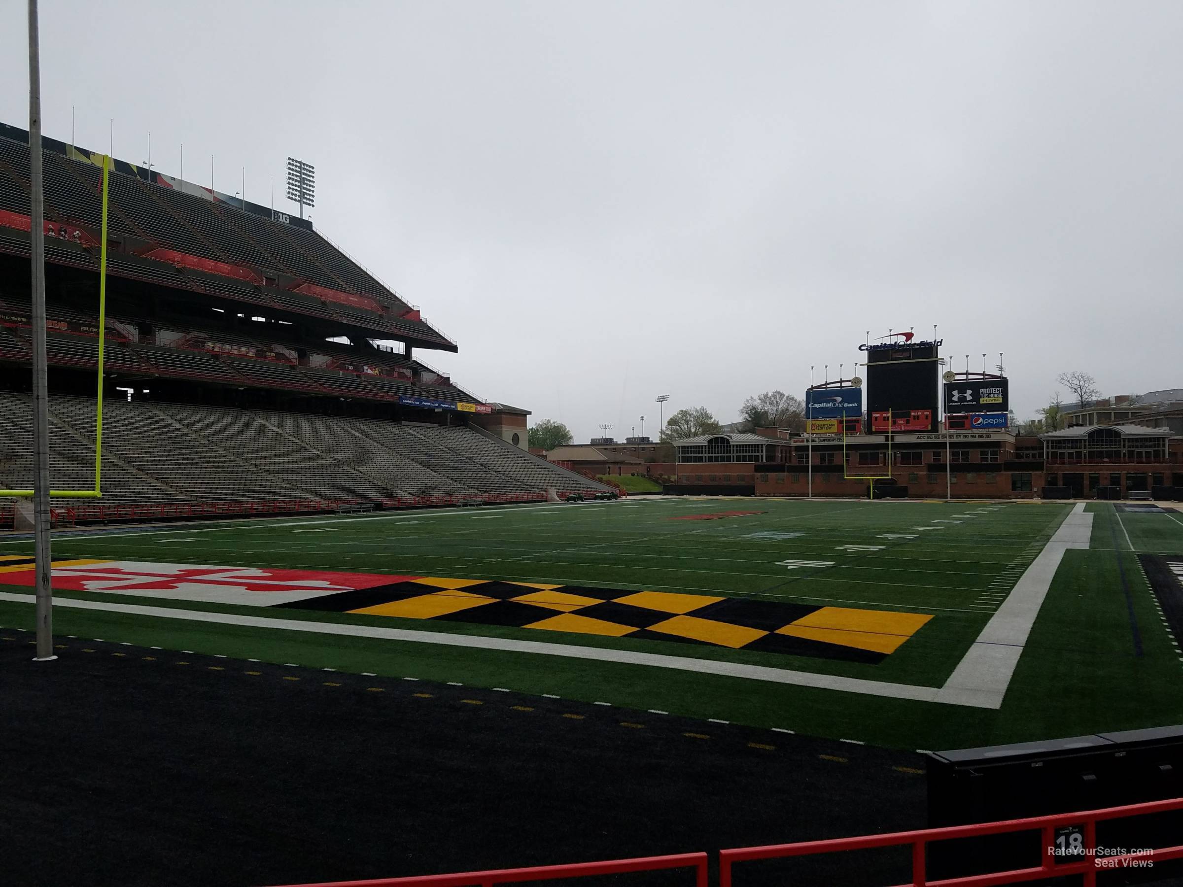 section 18, row g seat view  - secu stadium