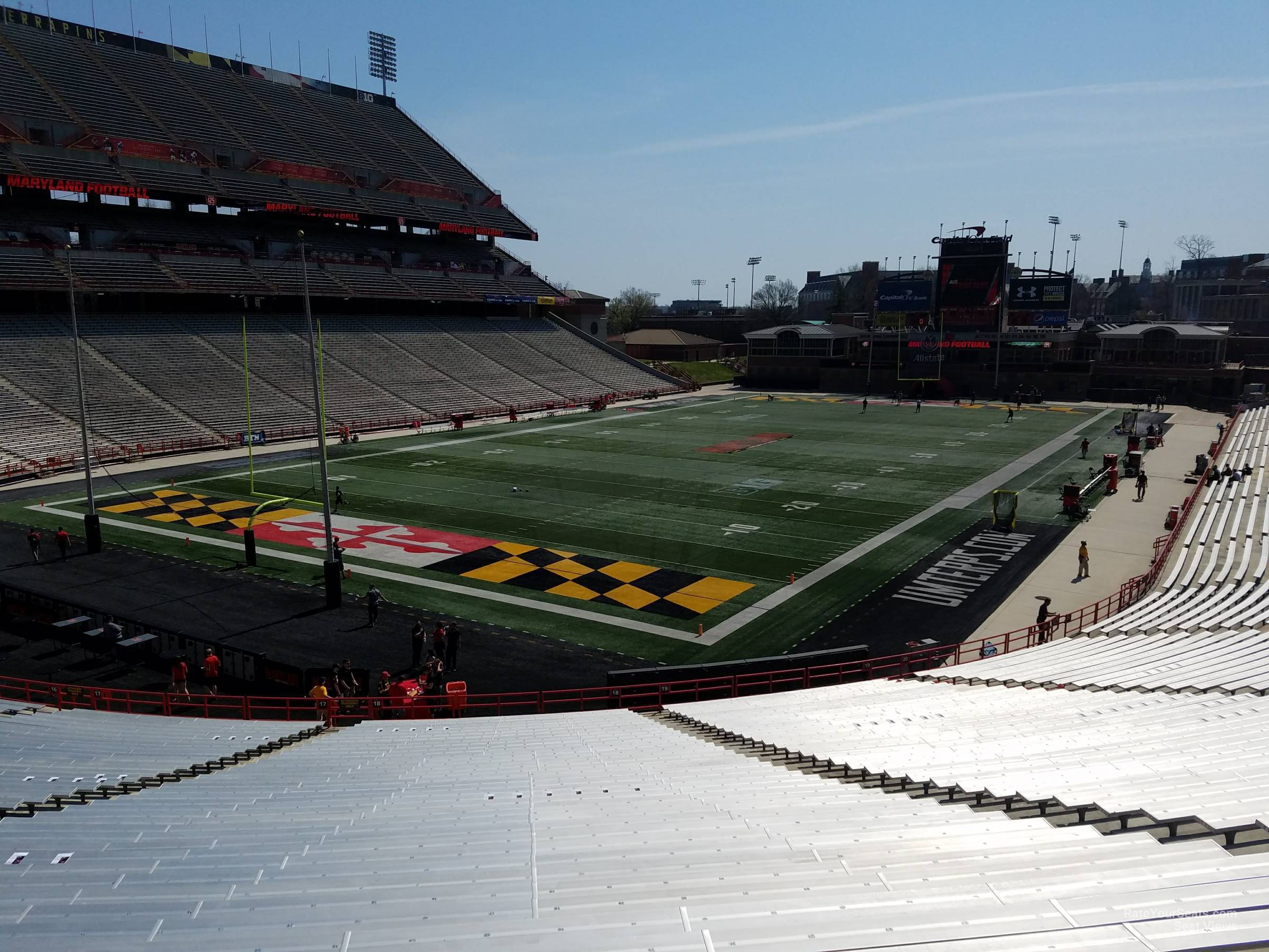 section 18, row ss seat view  - maryland stadium