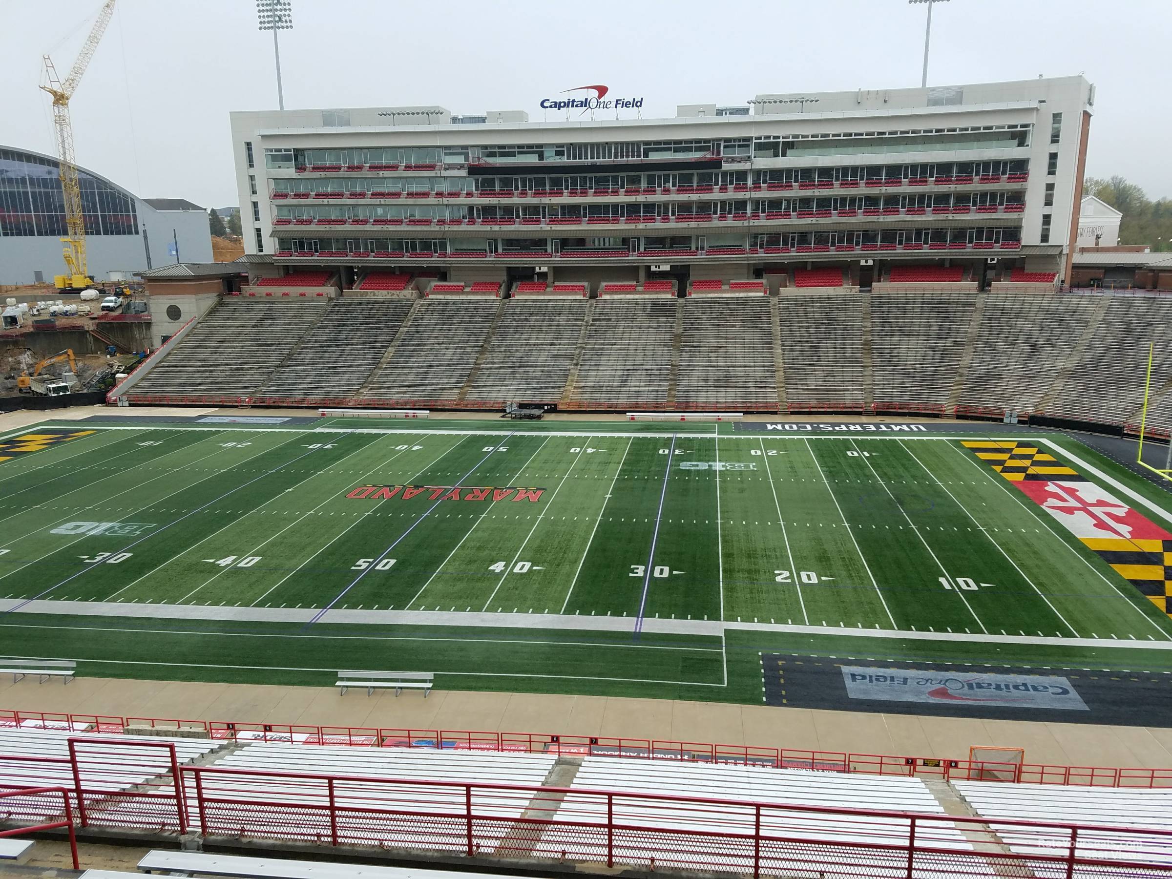 section 208, row j seat view  - secu stadium