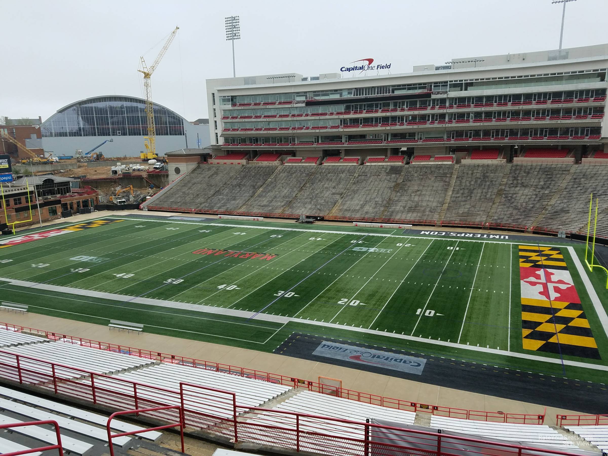 section 210, row j seat view  - secu stadium