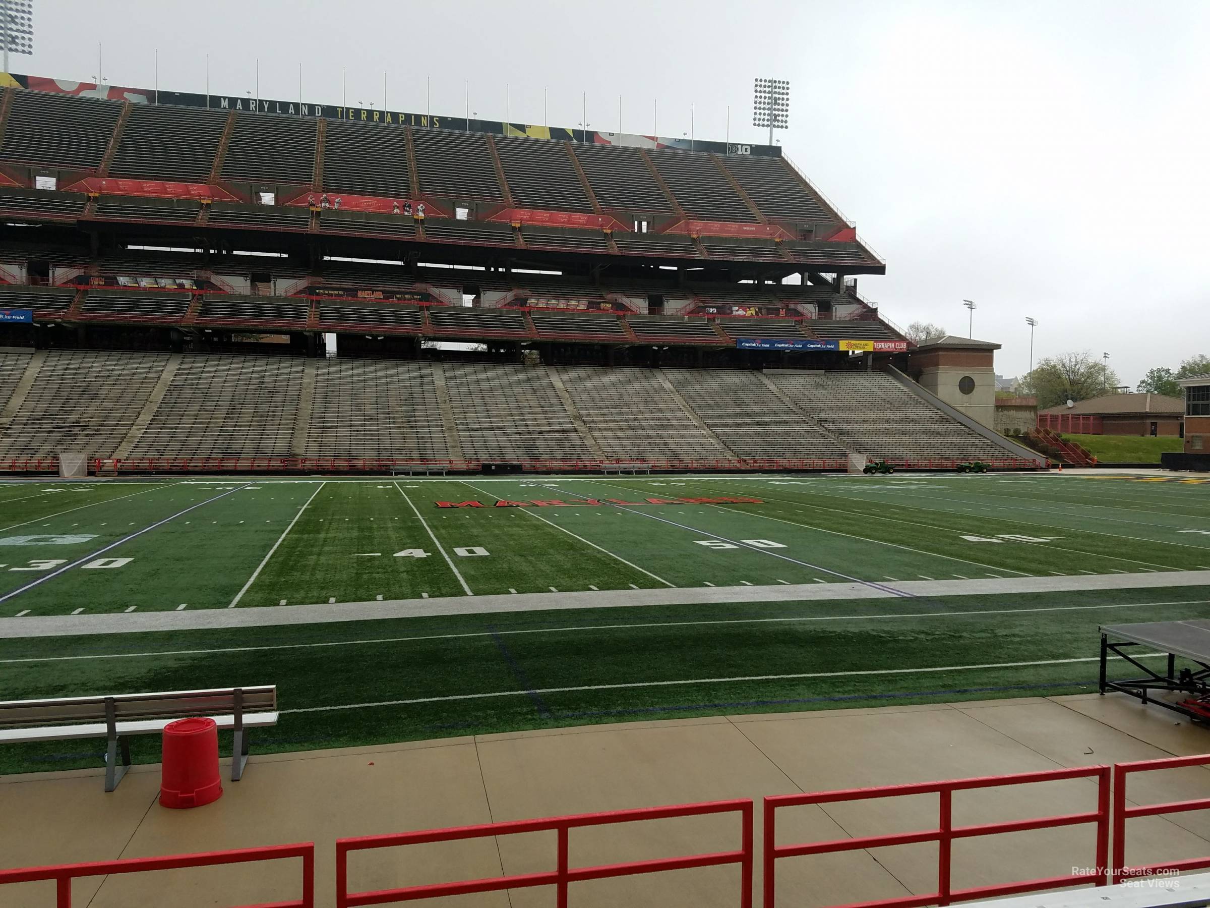 section 24, row g seat view  - secu stadium