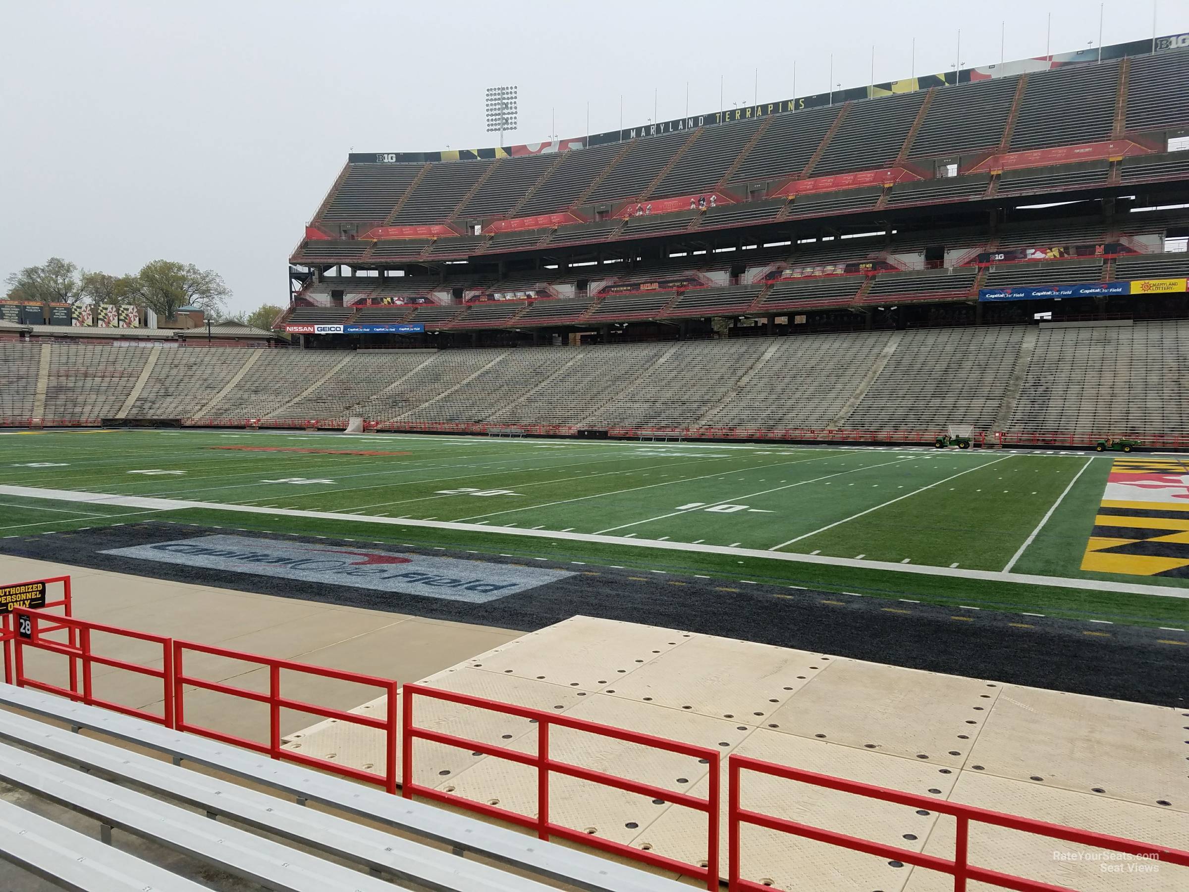 section 28, row g seat view  - secu stadium