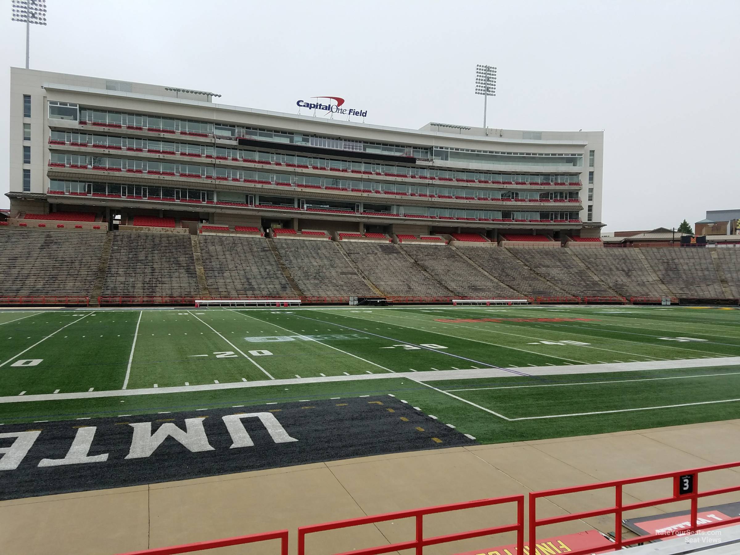 section 3, row g seat view  - maryland stadium