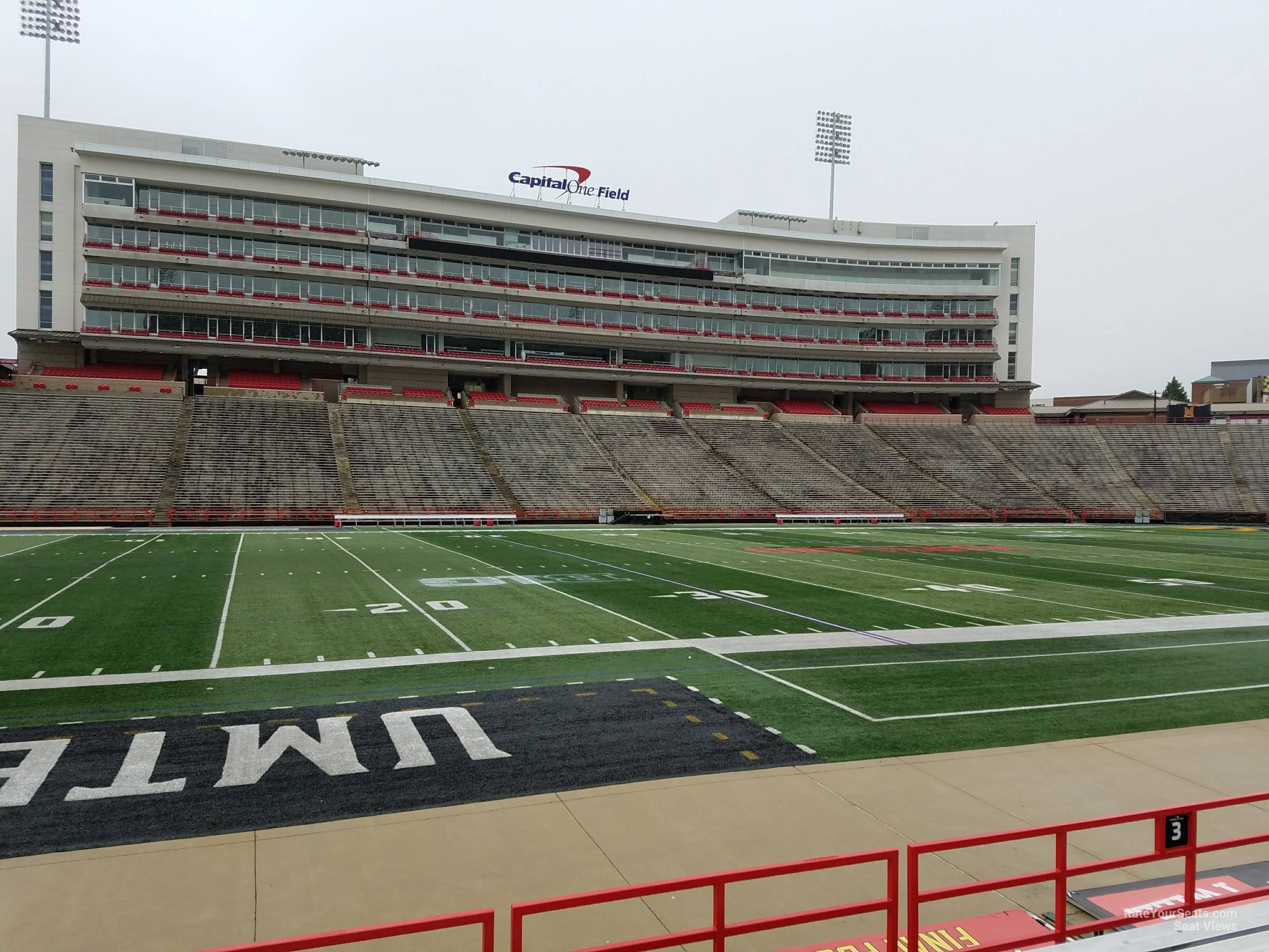 section 3, row g seat view  - secu stadium