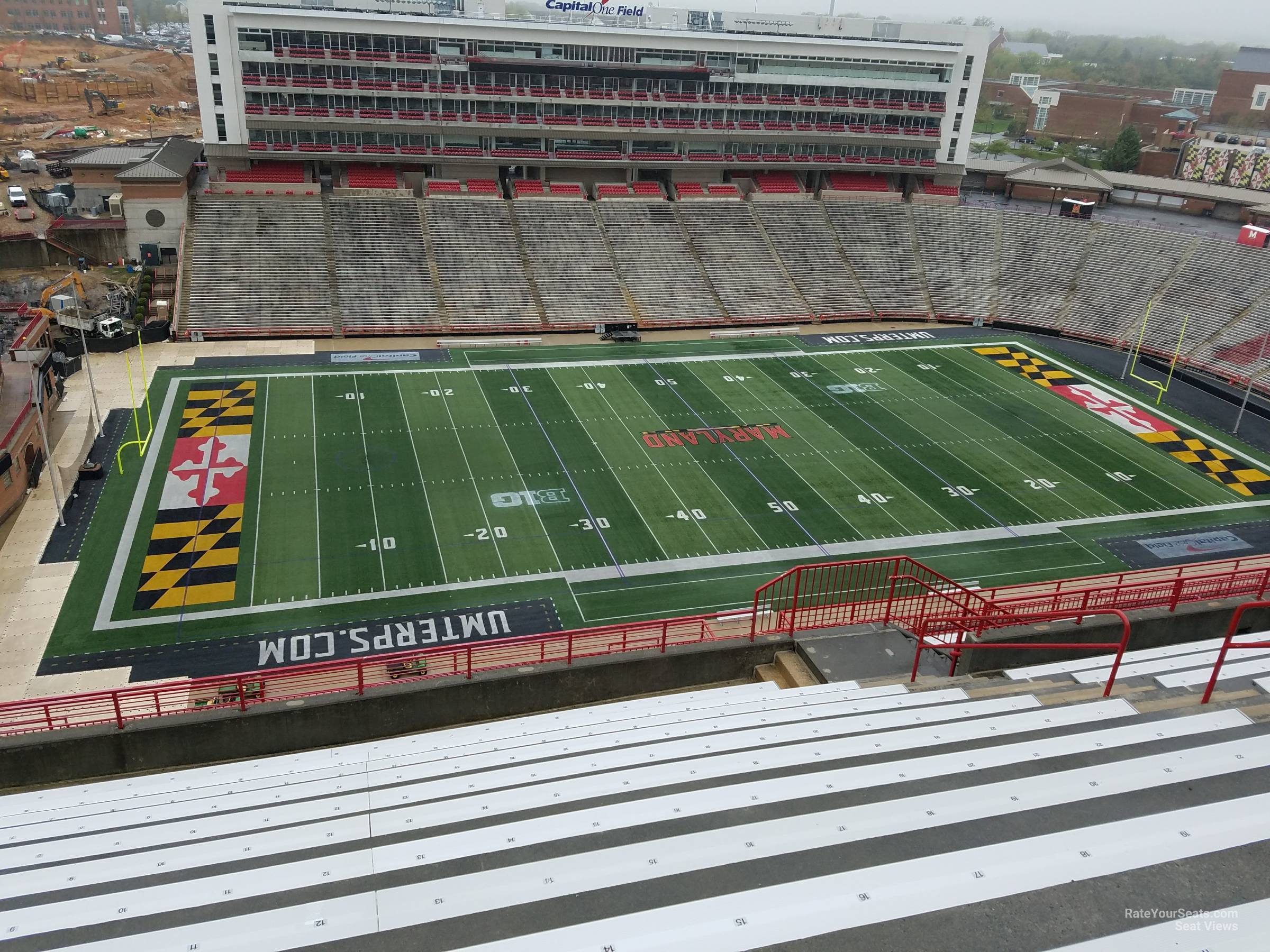 section 303, row s seat view  - secu stadium