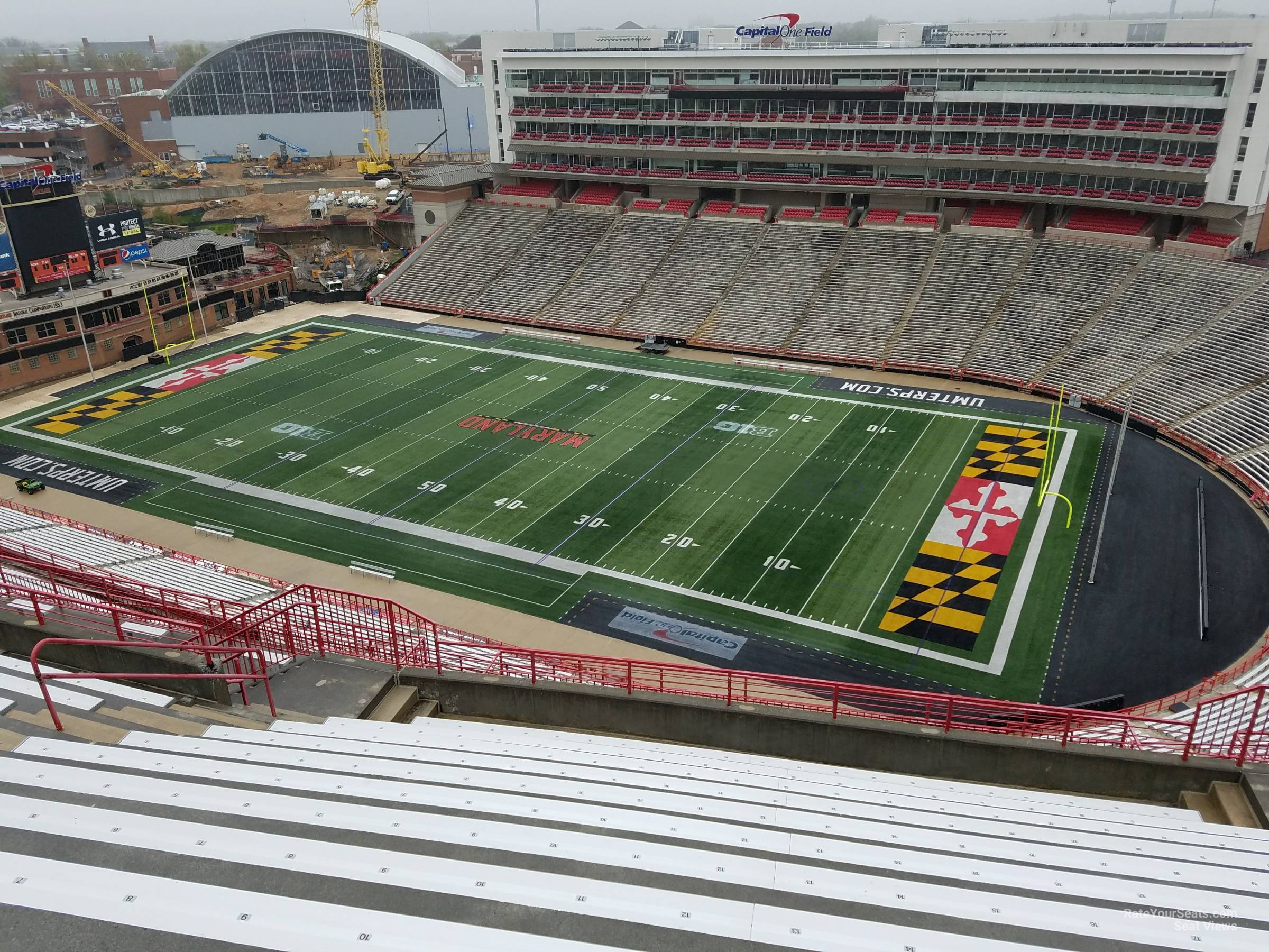 section 311, row s seat view  - maryland stadium