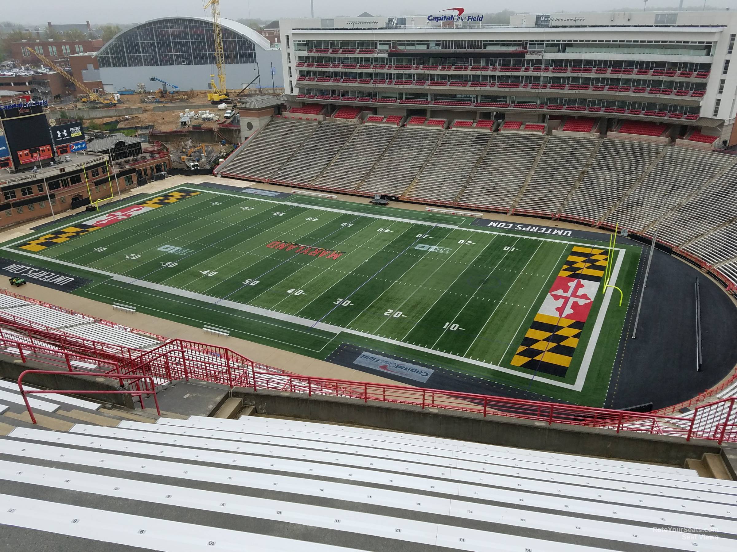 section 311, row s seat view  - secu stadium