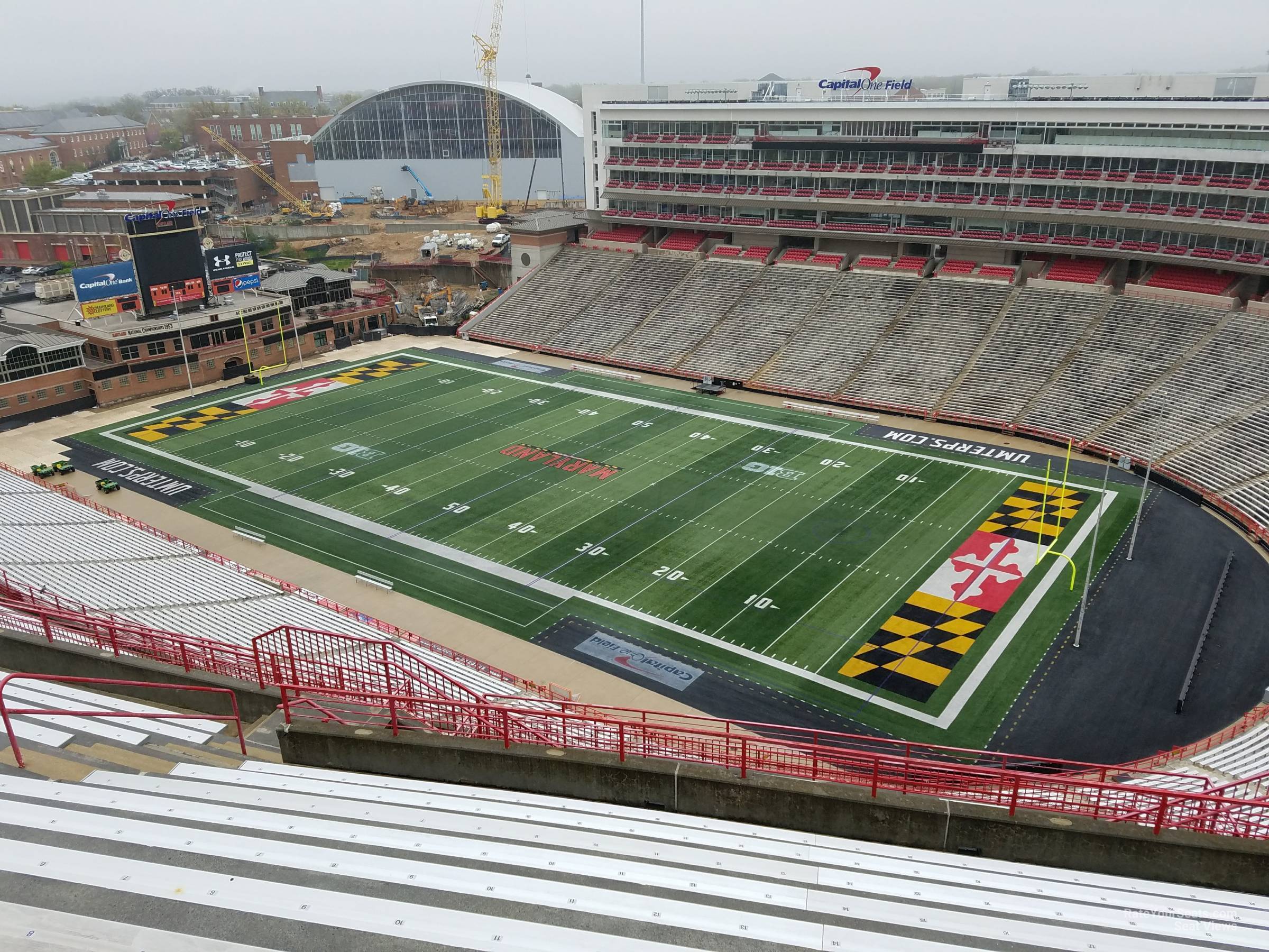 section 312, row s seat view  - secu stadium