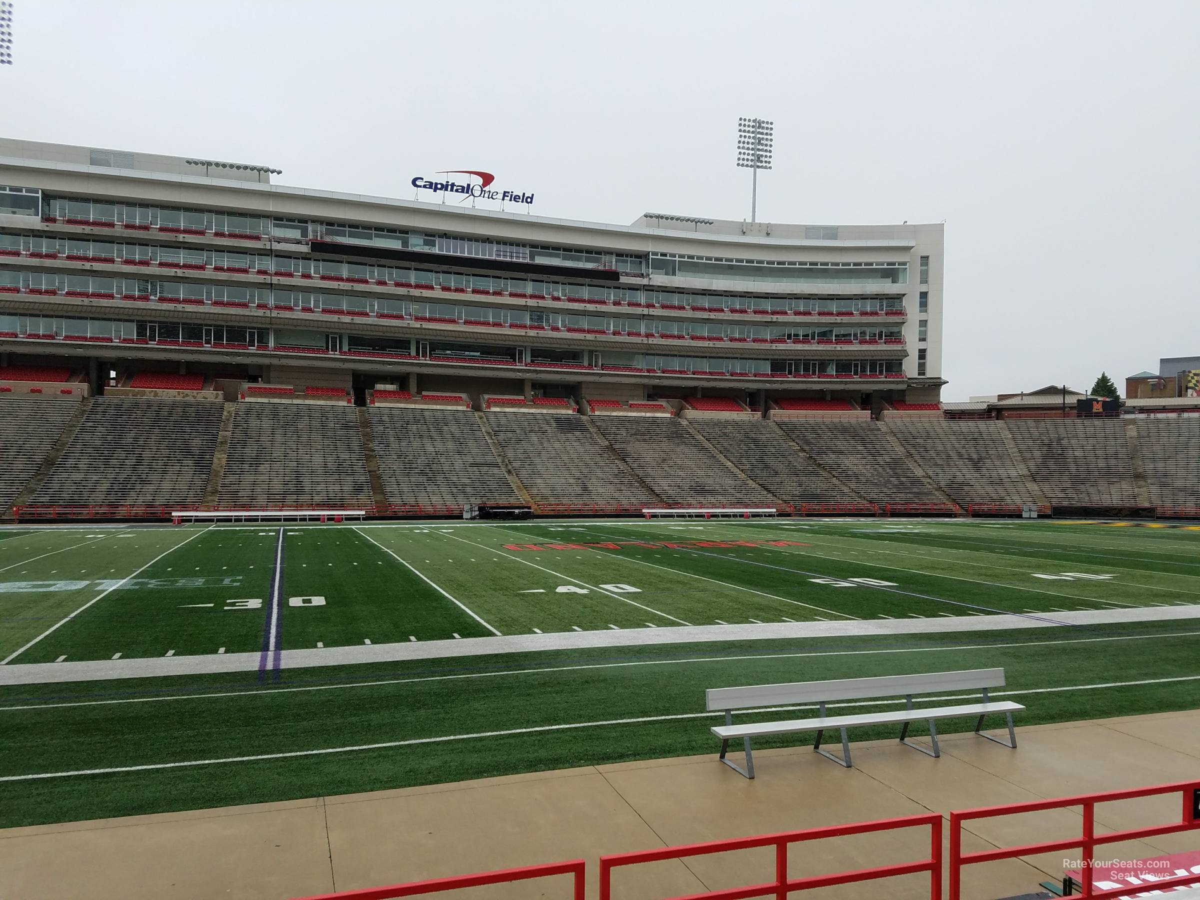 section 4, row g seat view  - maryland stadium