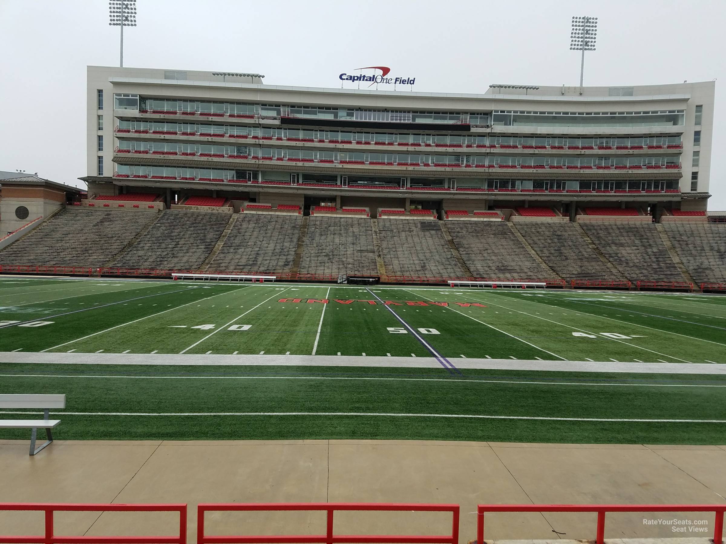 section 5, row g seat view  - maryland stadium