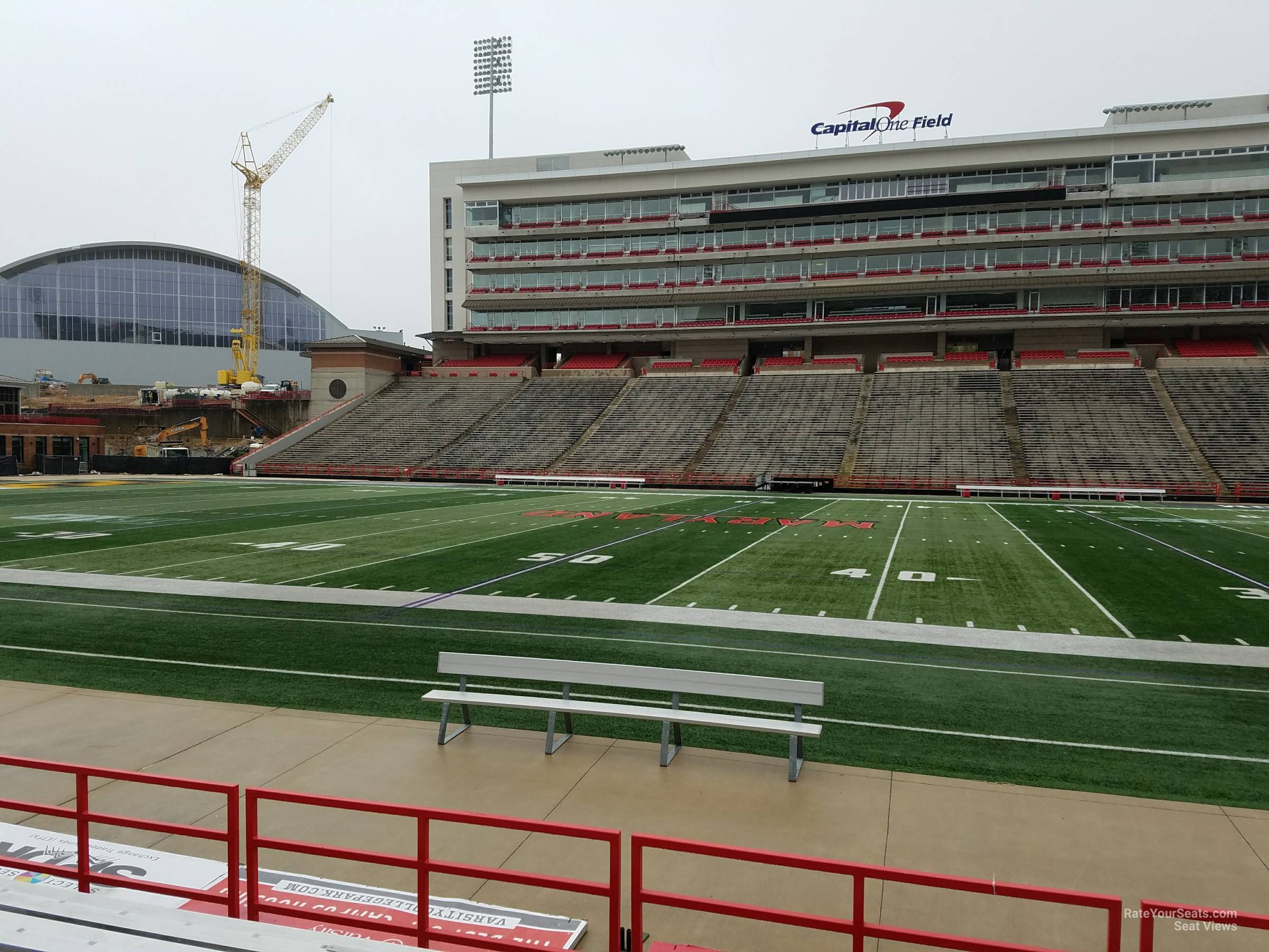 section 6, row g seat view  - maryland stadium