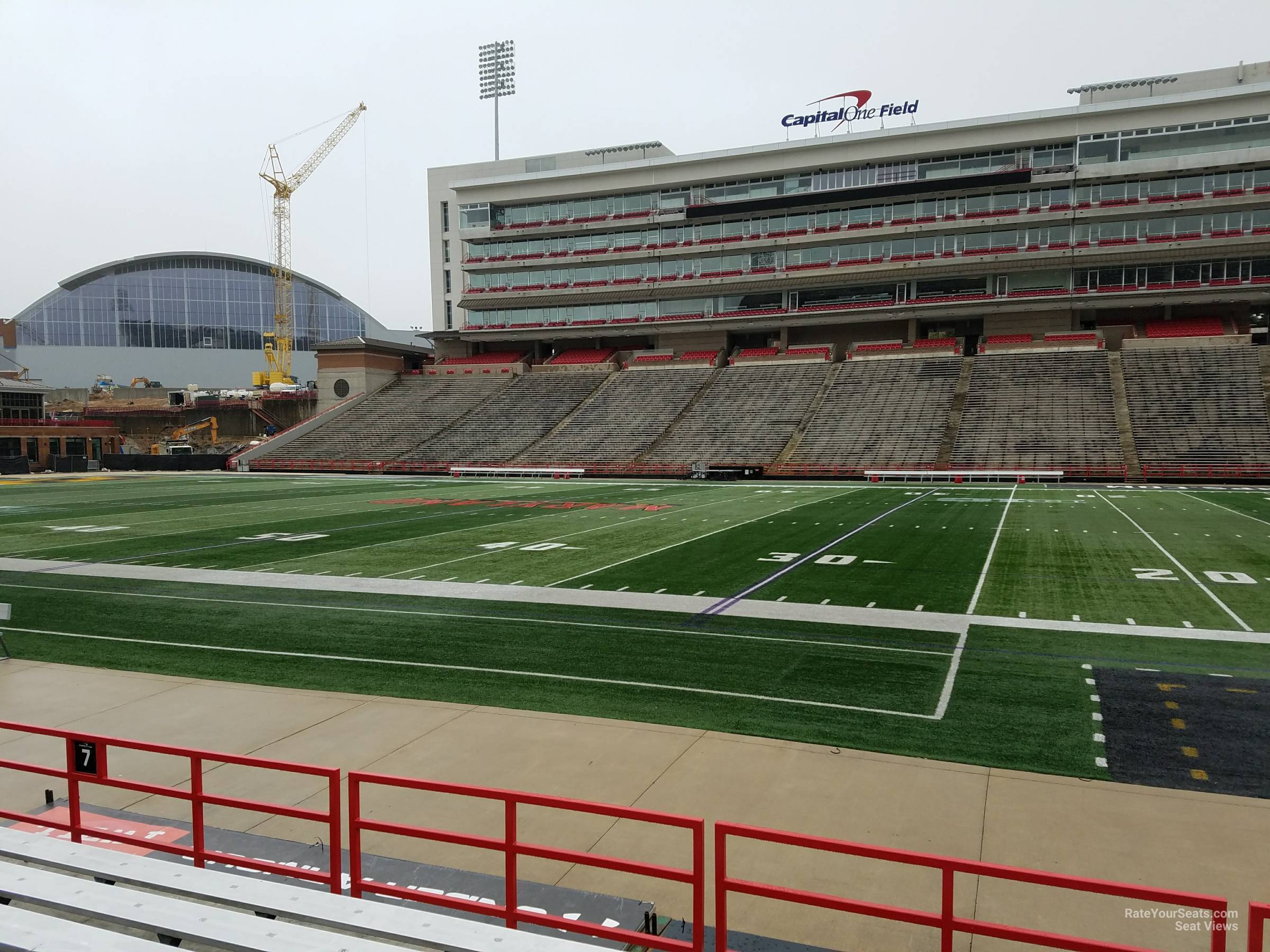 section 7, row g seat view  - maryland stadium