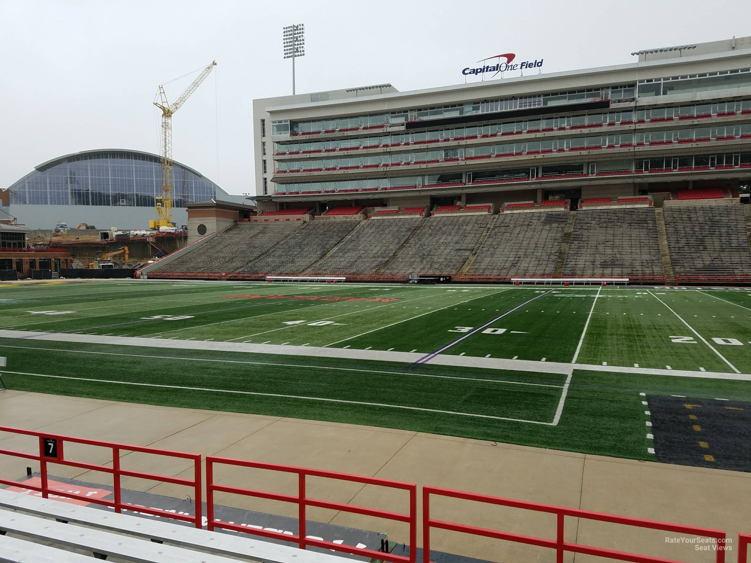 section 7, row g seat view  - secu stadium