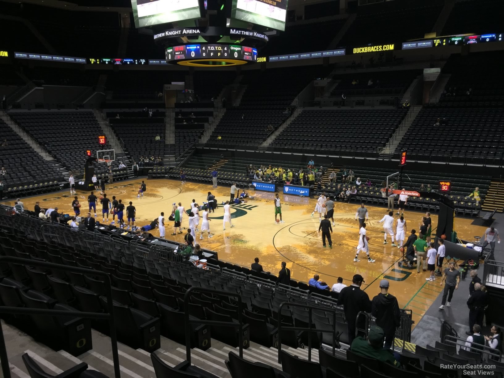 section 101, row k seat view  - matthew knight arena