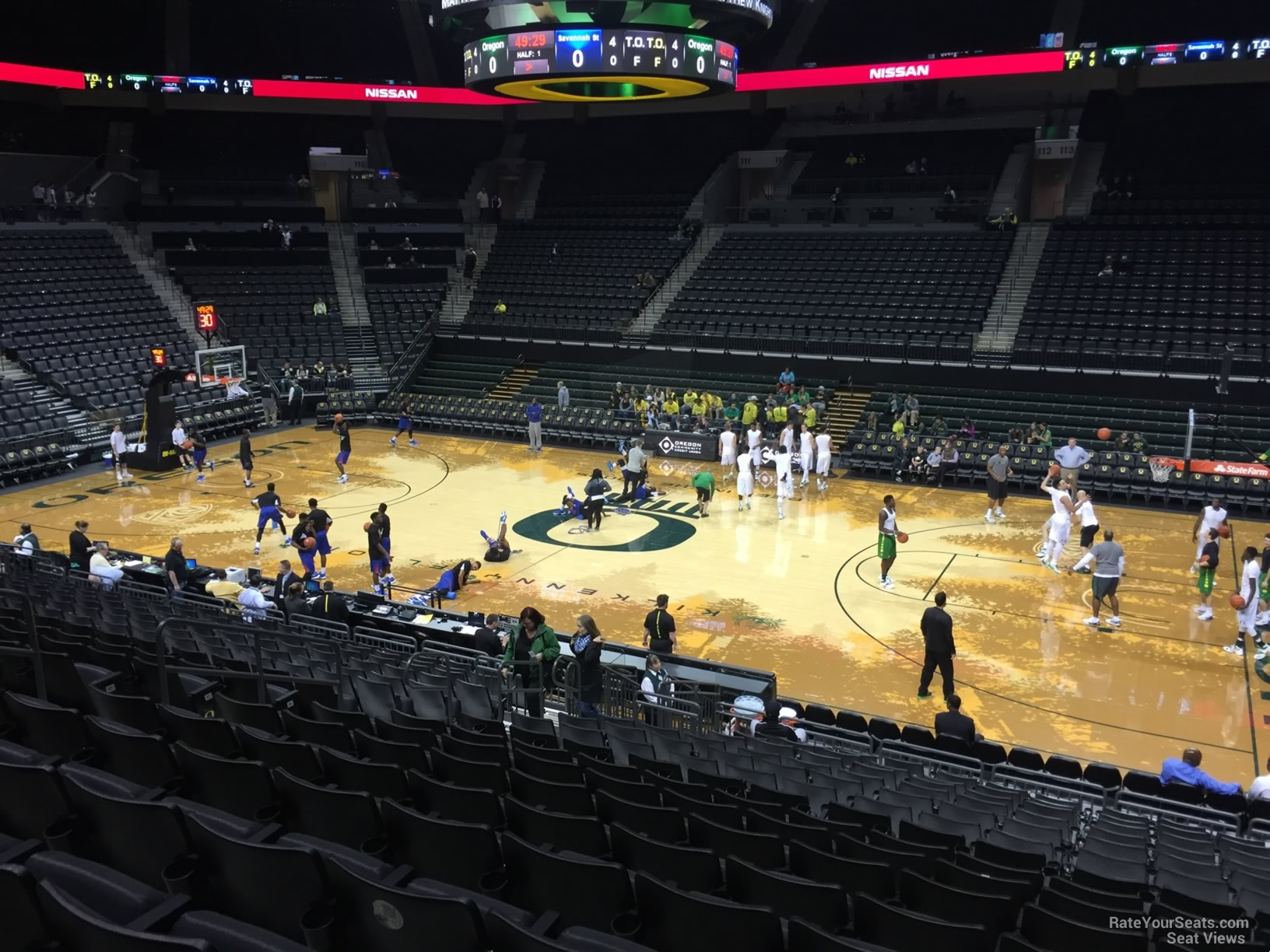 section 102, row k seat view  - matthew knight arena