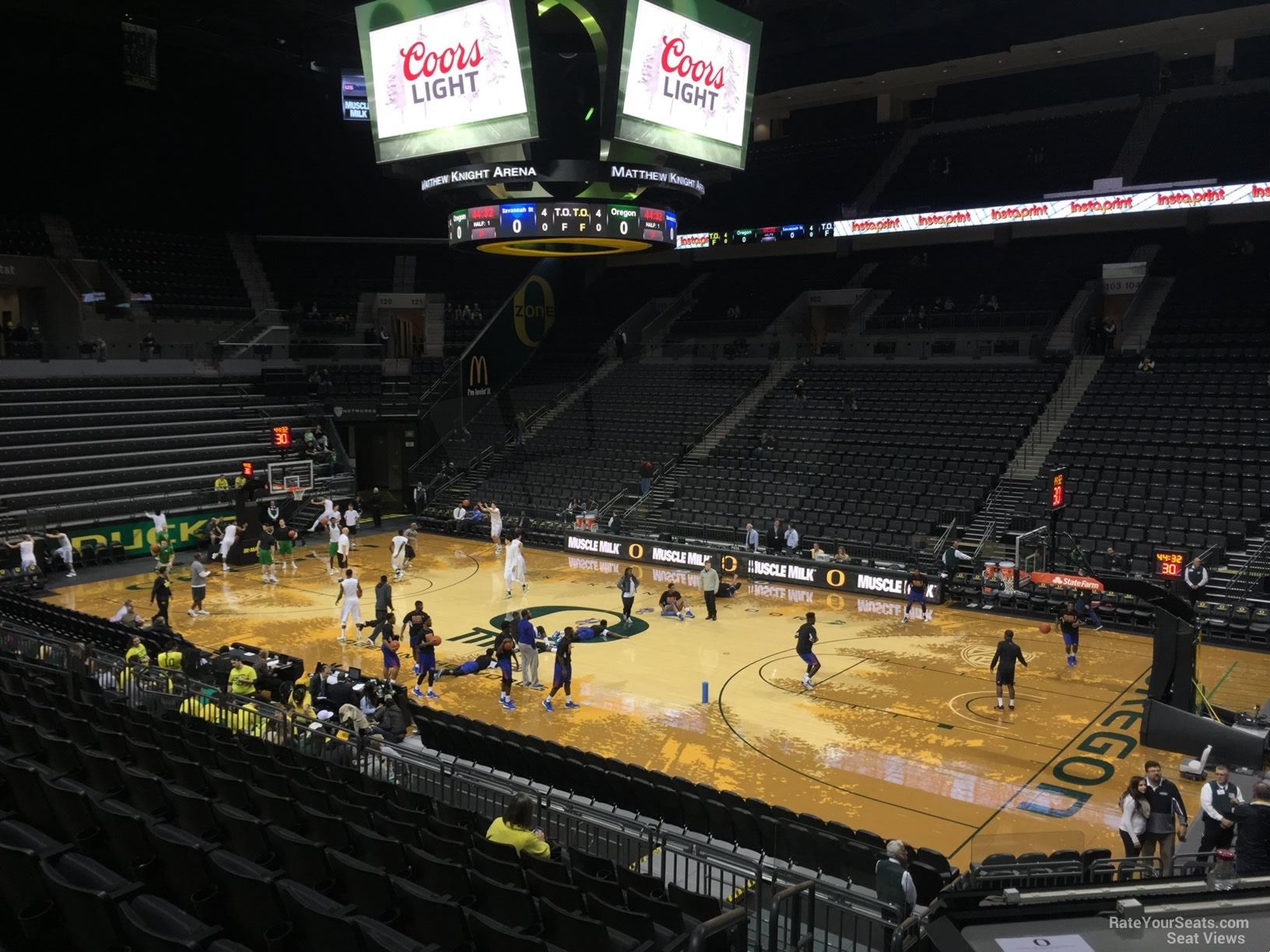 section 110, row k seat view  - matthew knight arena
