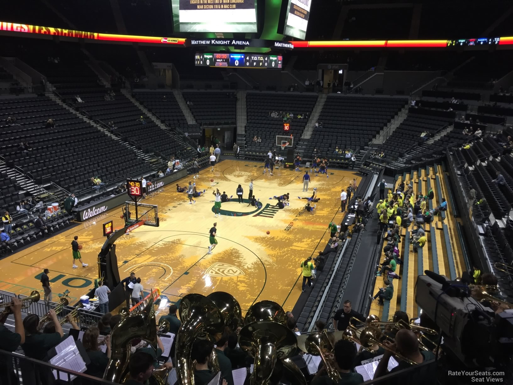 section 116, row k seat view  for basketball - matthew knight arena