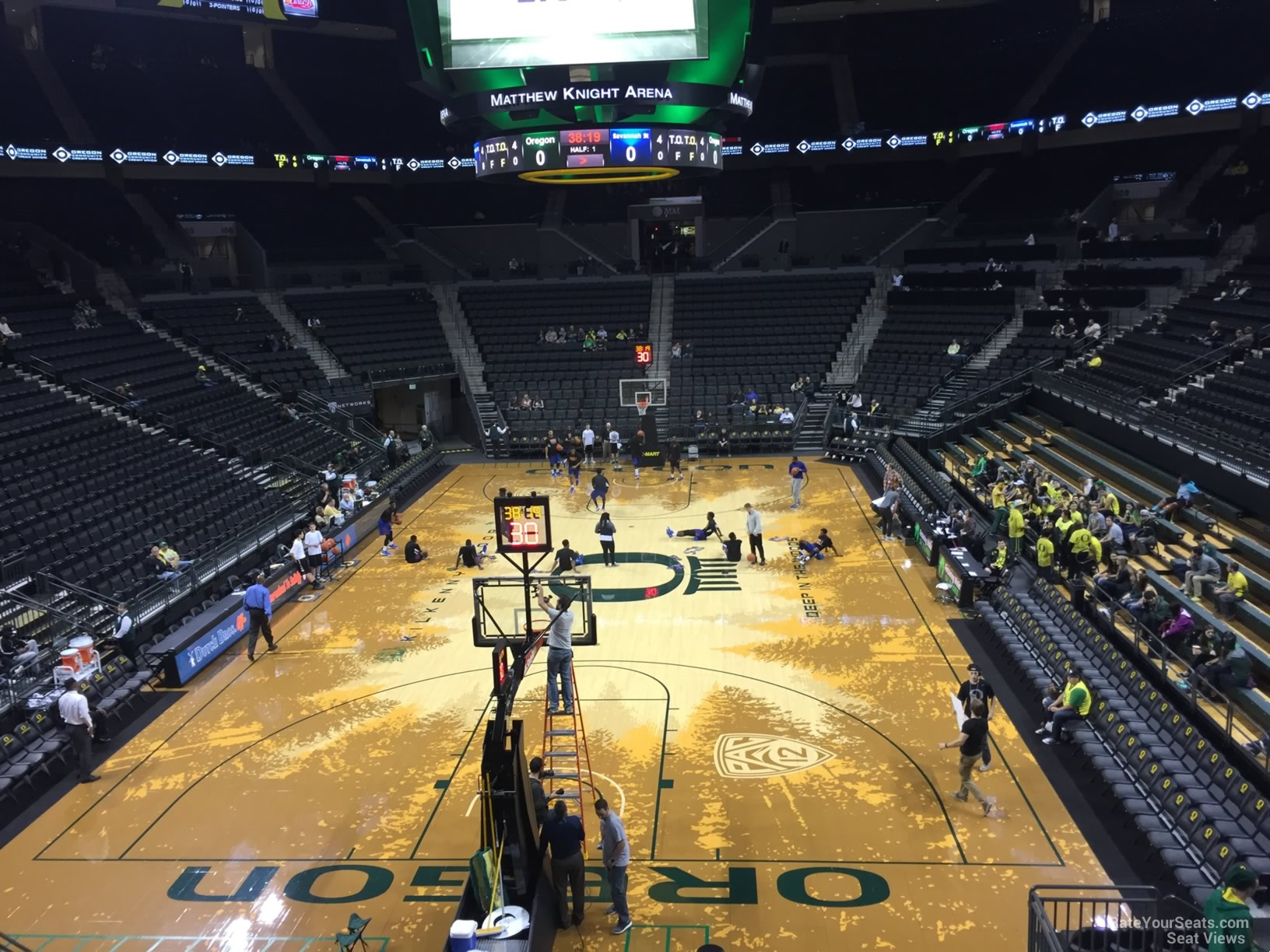 section 117, row ff seat view  - matthew knight arena