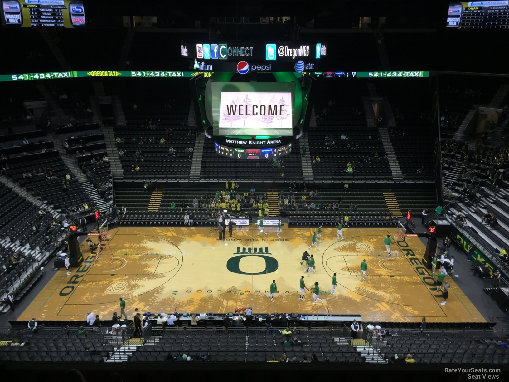 section 203, row f seat view  - matthew knight arena