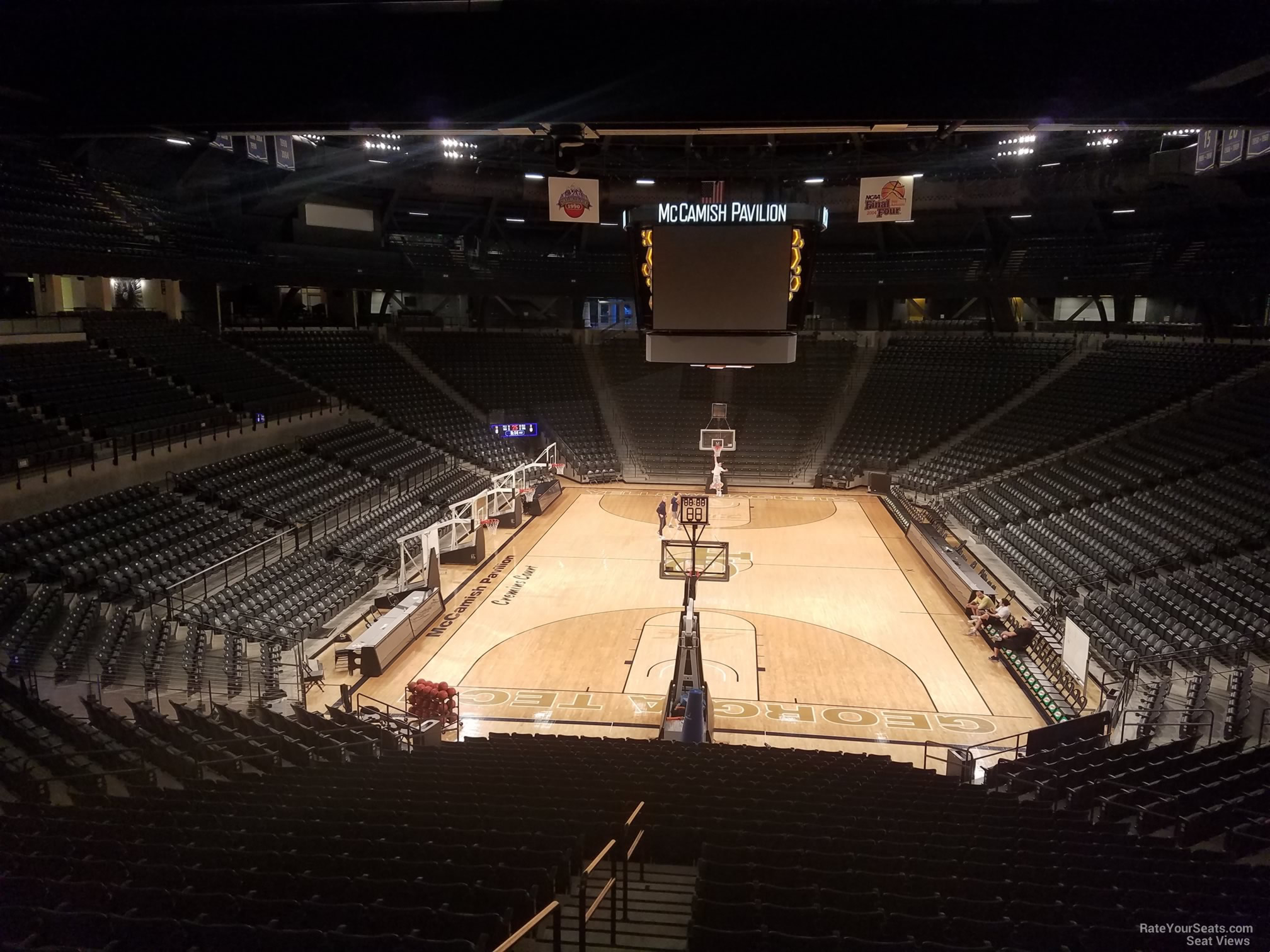 section 105 seat view  - mccamish pavilion