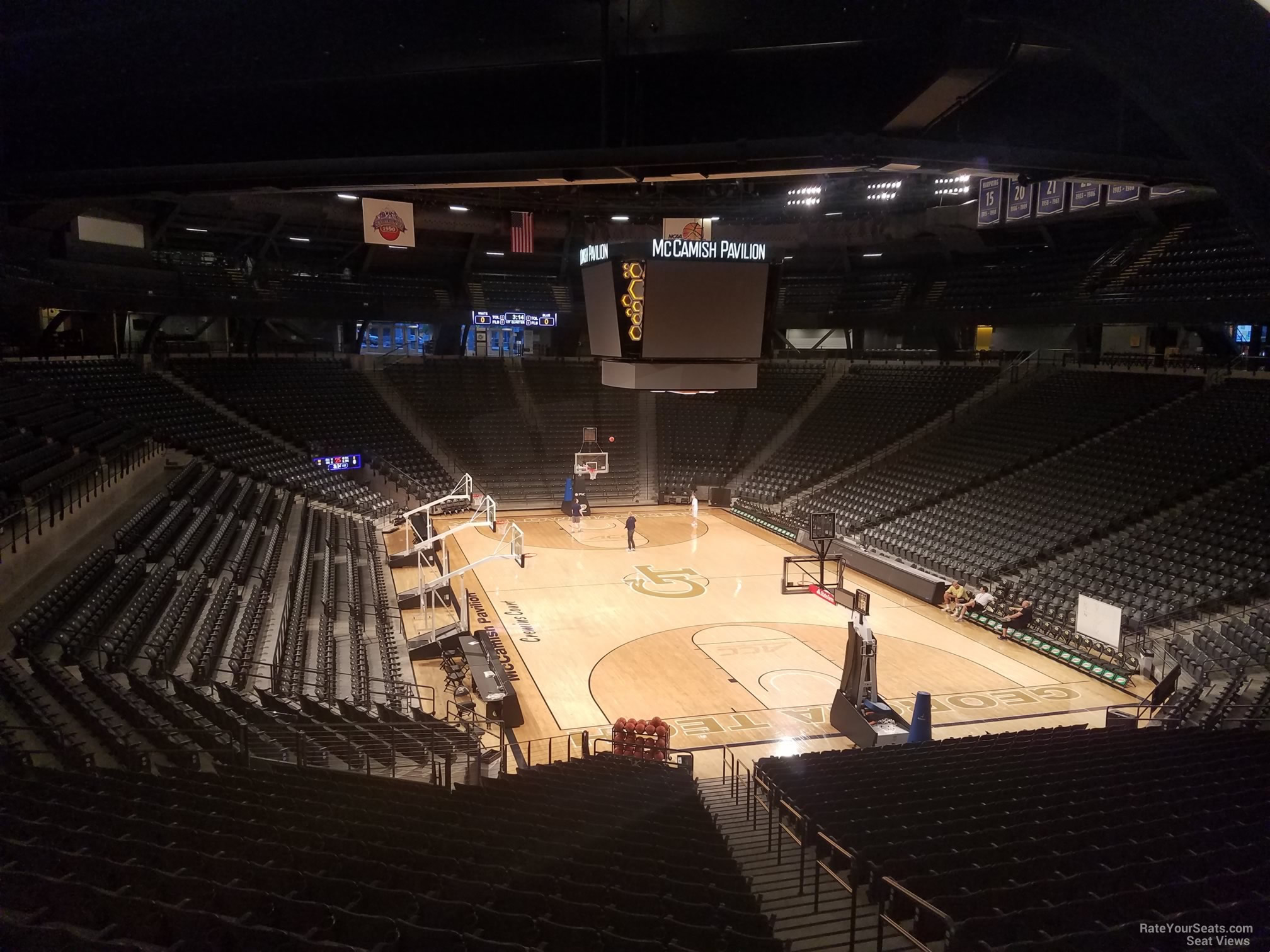 section 106 seat view  - mccamish pavilion