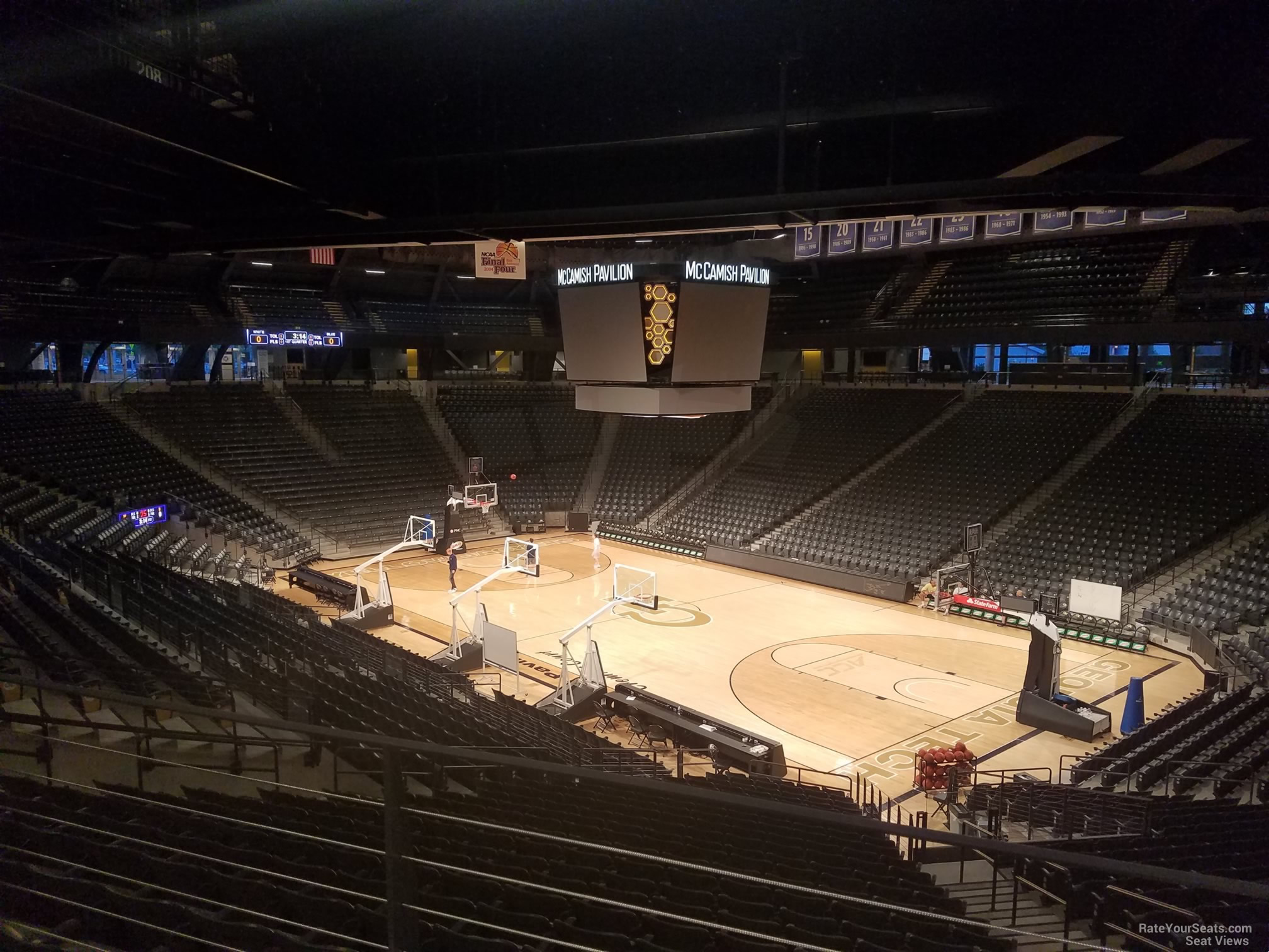 section 107 seat view  - mccamish pavilion