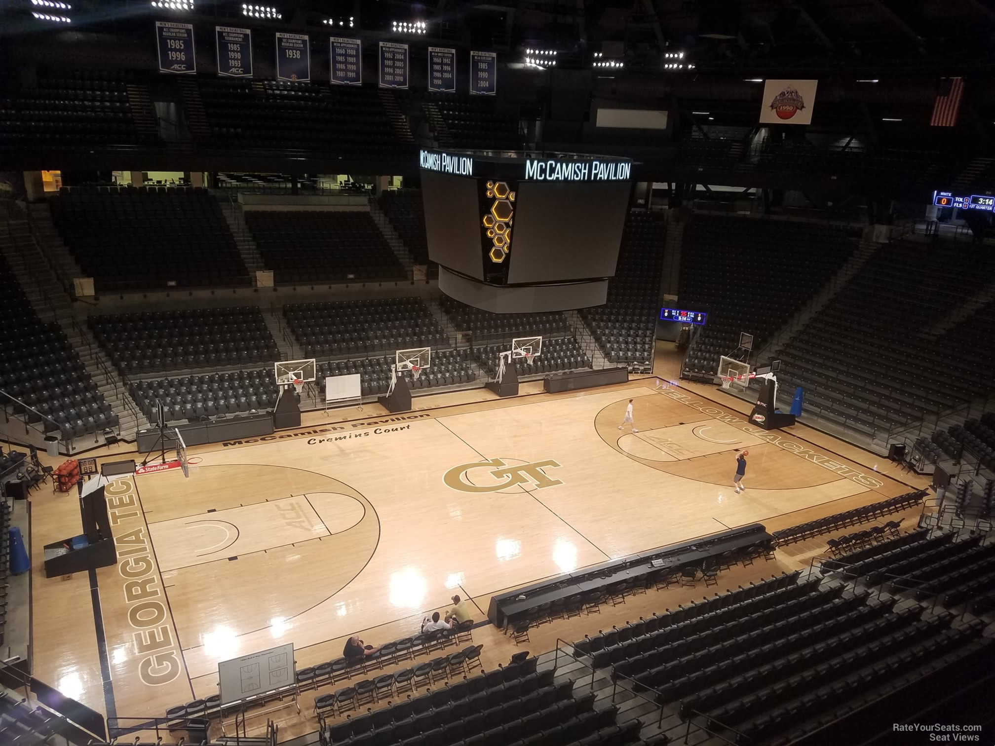 section 202 seat view  - mccamish pavilion