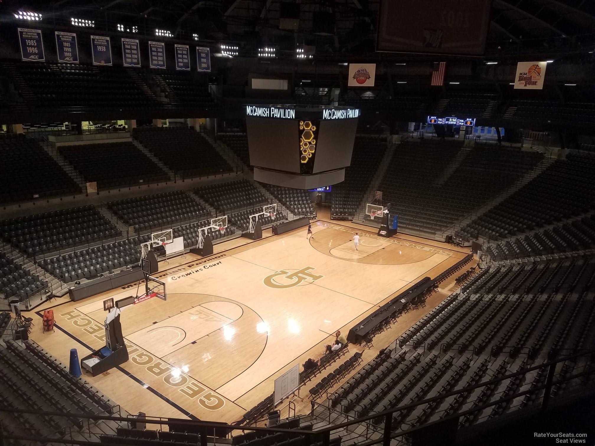 section 203 seat view  - mccamish pavilion