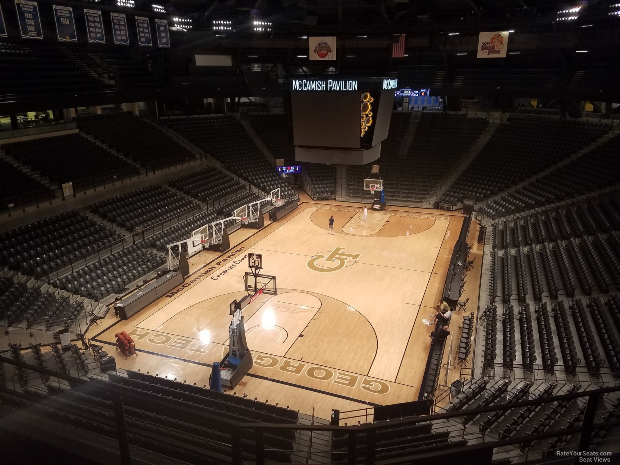 section 204 seat view  - mccamish pavilion