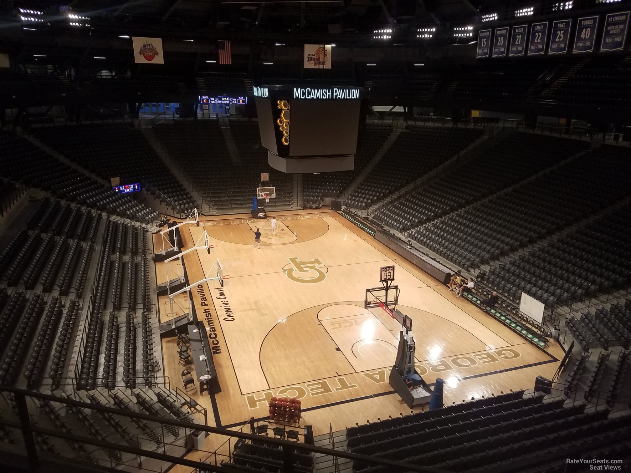 section 206 seat view  - mccamish pavilion