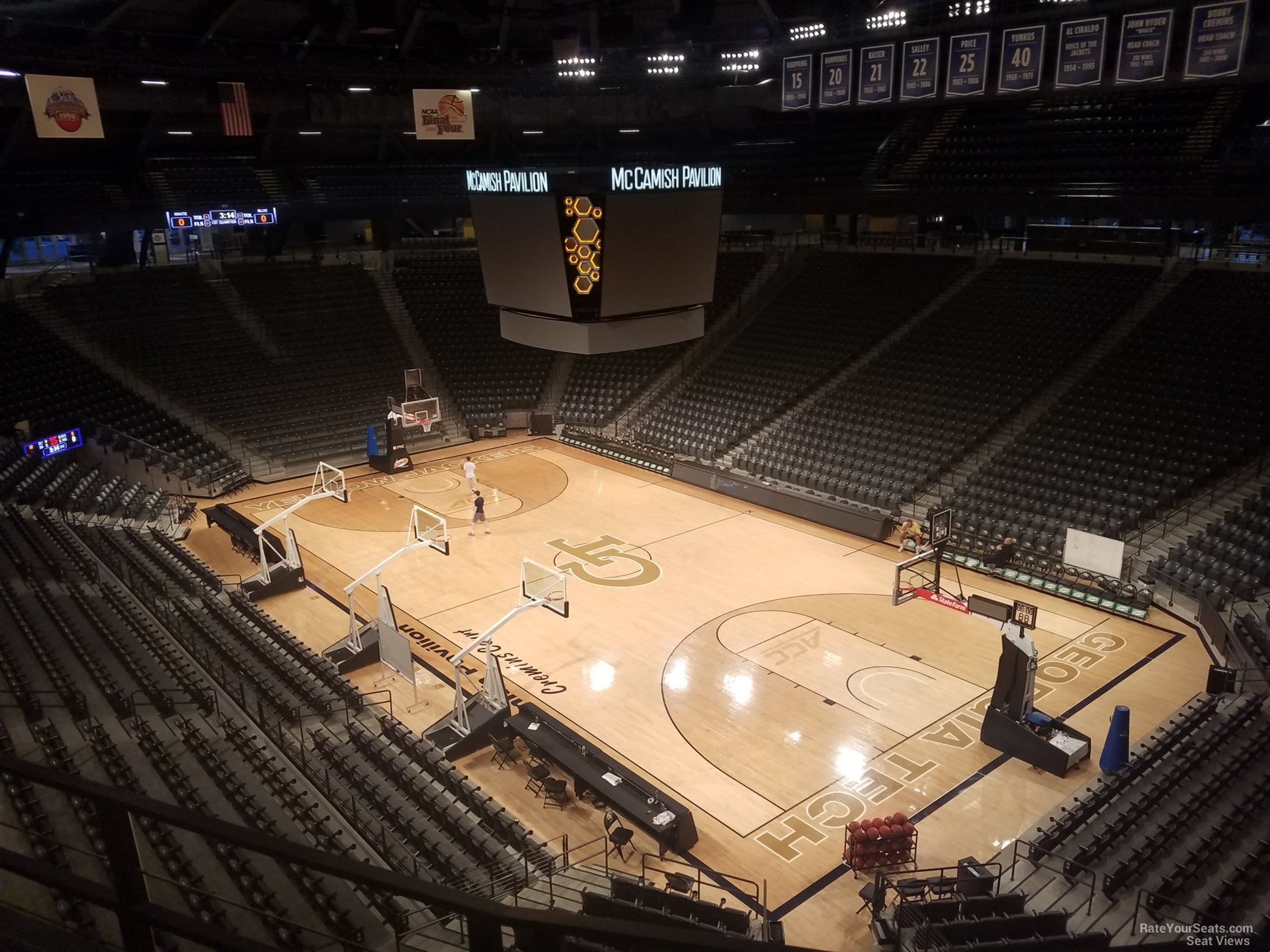 section 207 seat view  - mccamish pavilion