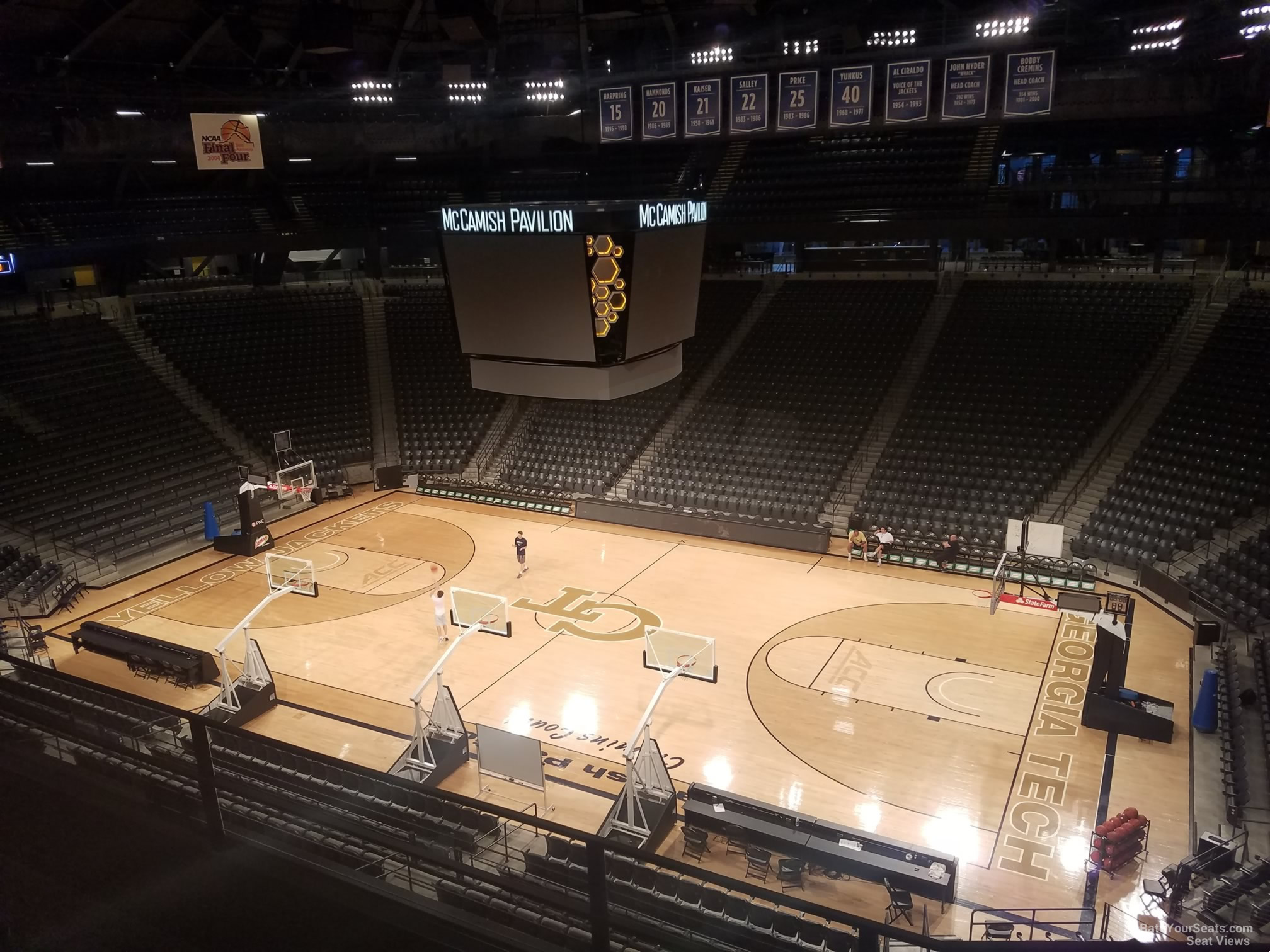 section 208 seat view  - mccamish pavilion