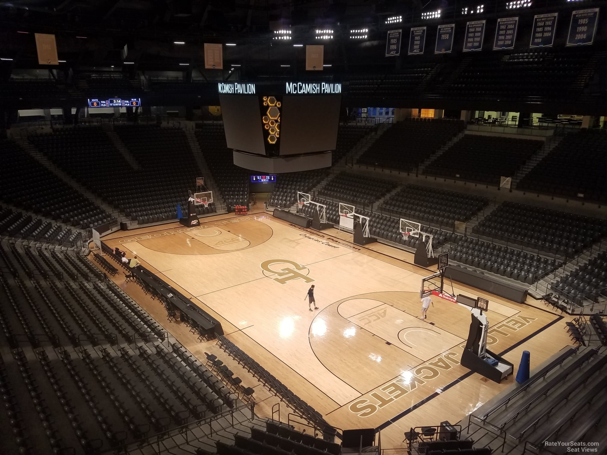 section 216 seat view  - mccamish pavilion