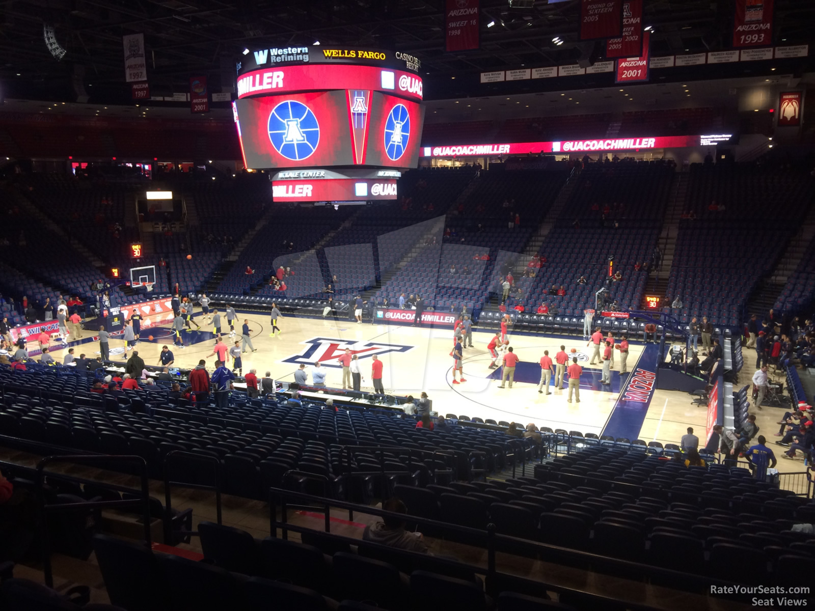 section 1, row 23 seat view  - mckale center
