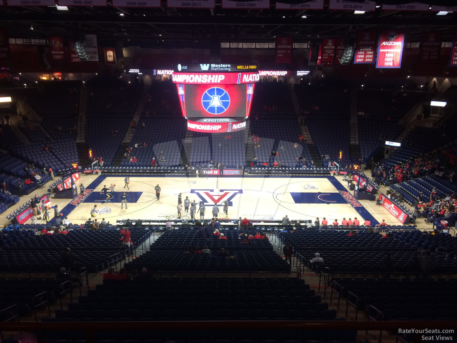 section 101b, row 35 seat view  - mckale center