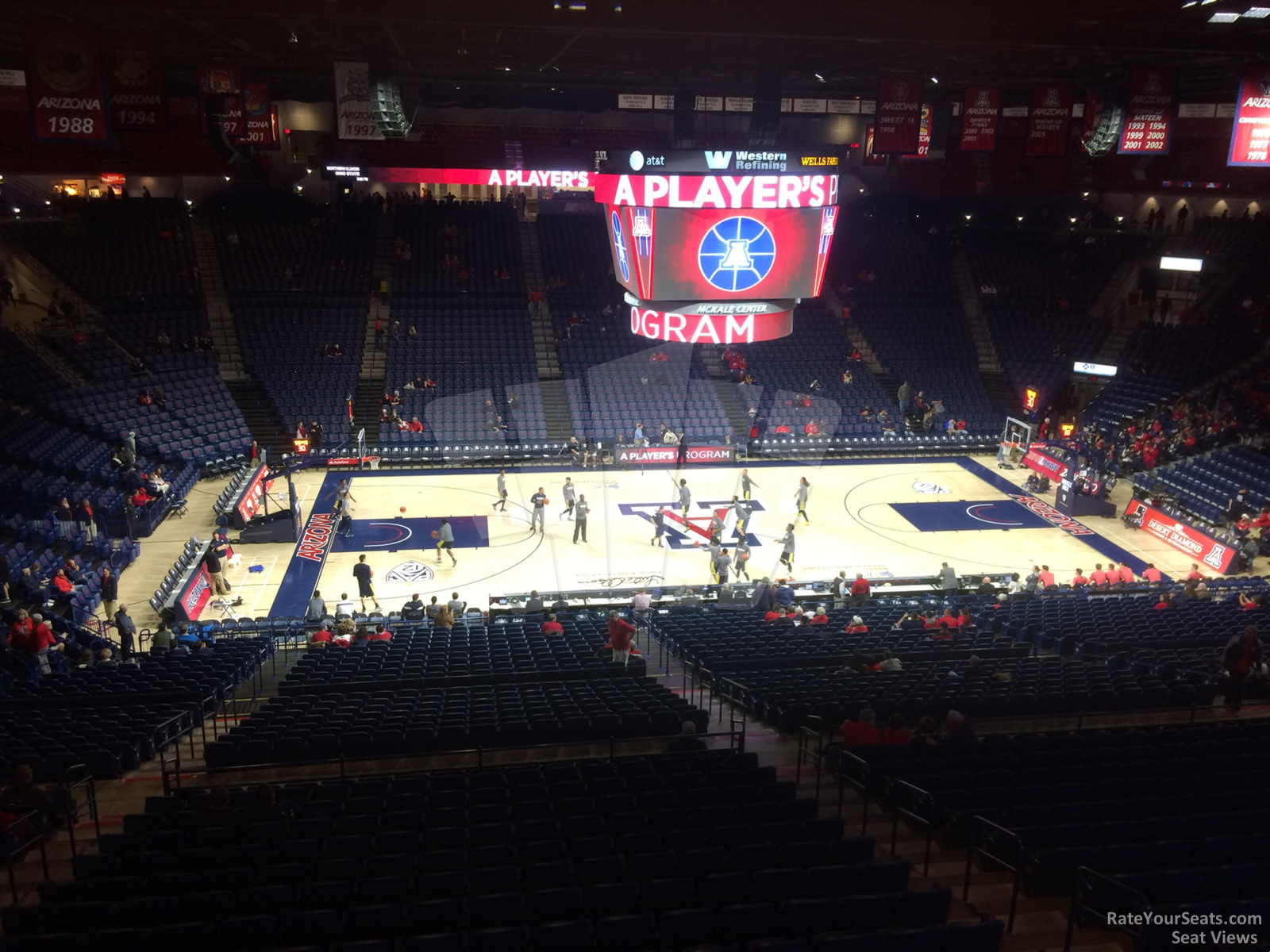 section 101c, row 35 seat view  - mckale center