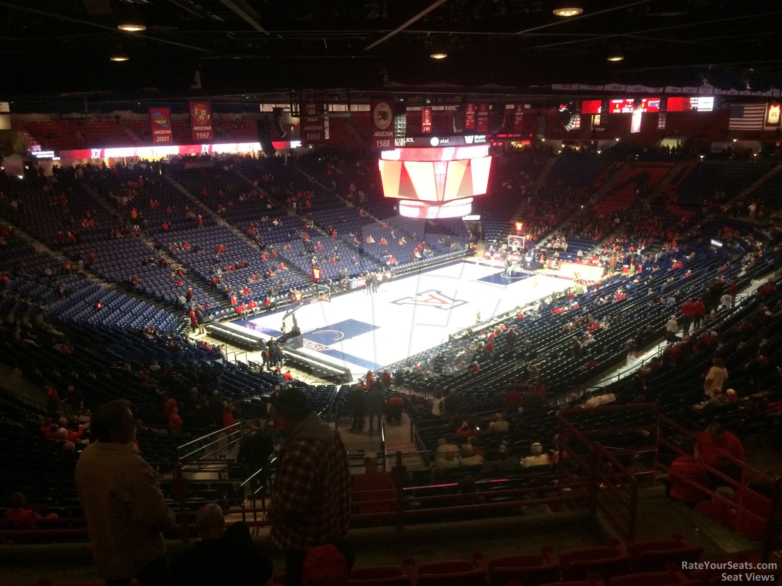 section 104, row 41 seat view  - mckale center