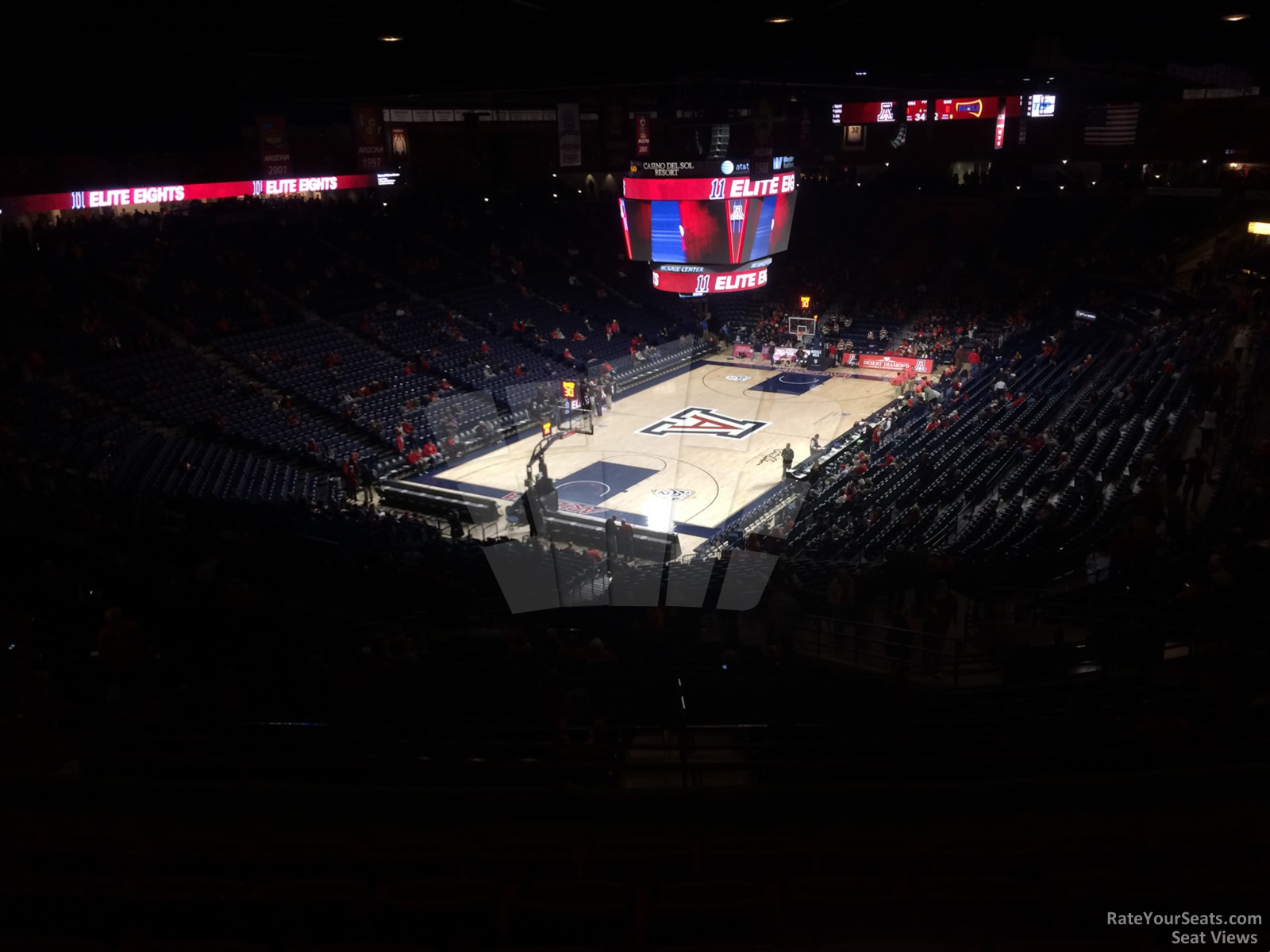 section 105, row 41 seat view  - mckale center