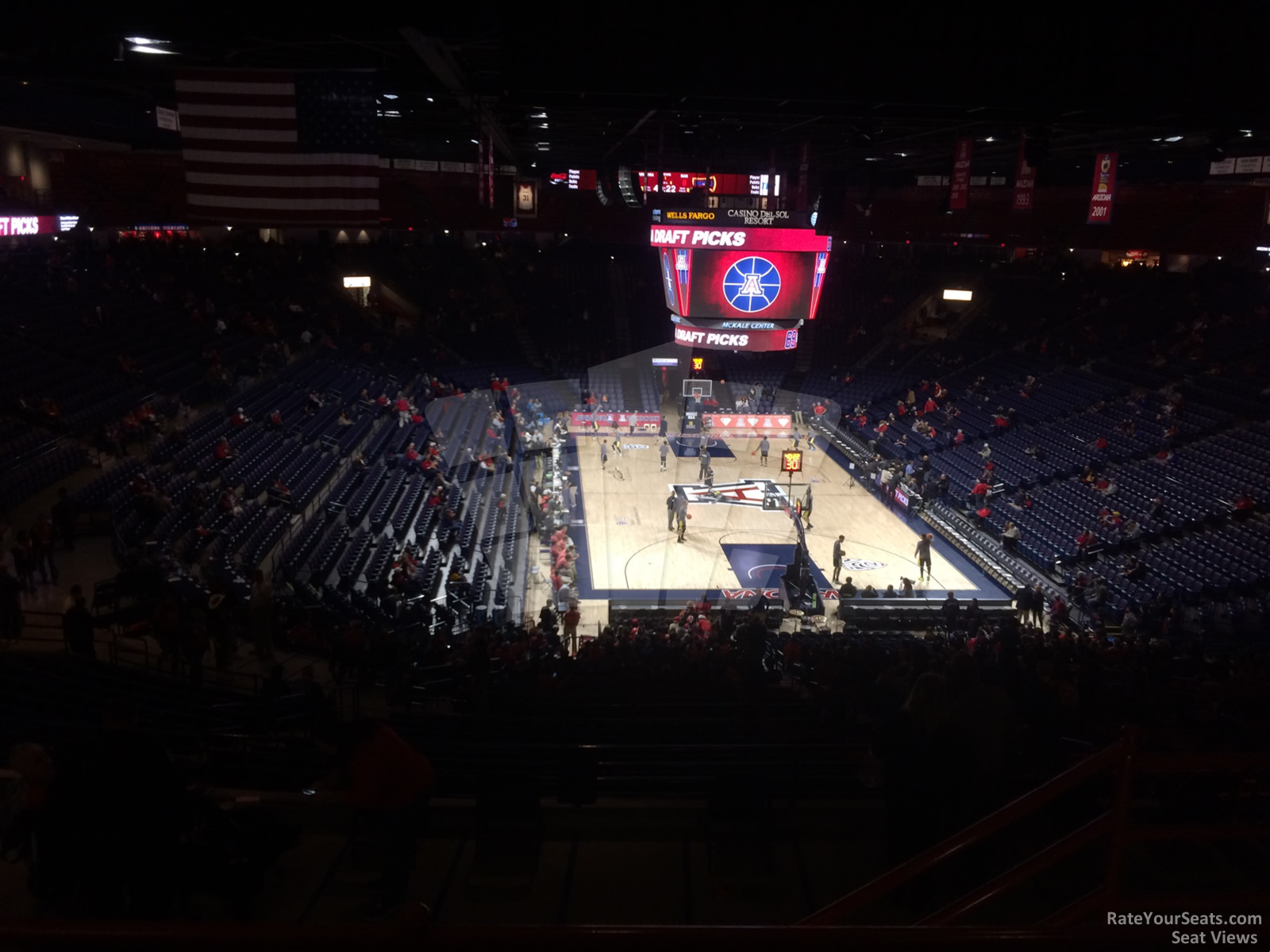 section 122, row 35 seat view  - mckale center